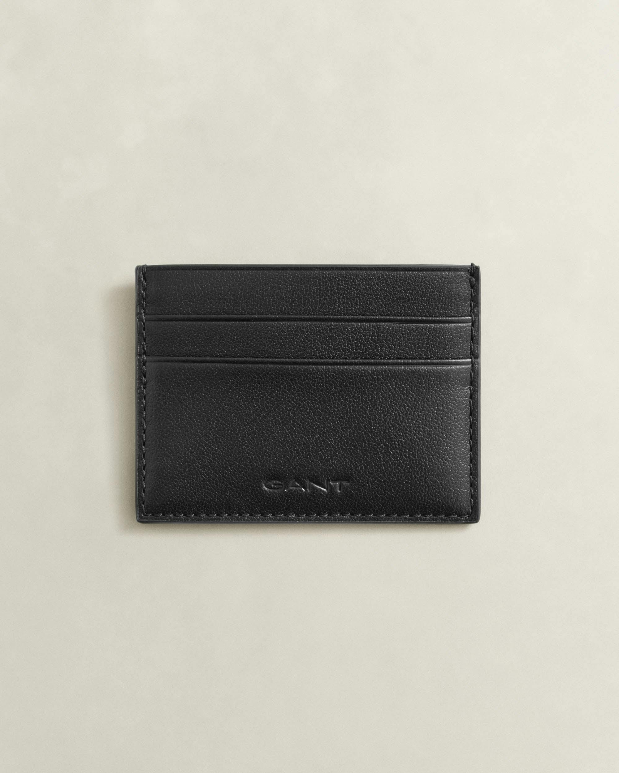 Gant Men's Leather Card Holder with Five Slots in Black, One Size - Image 5