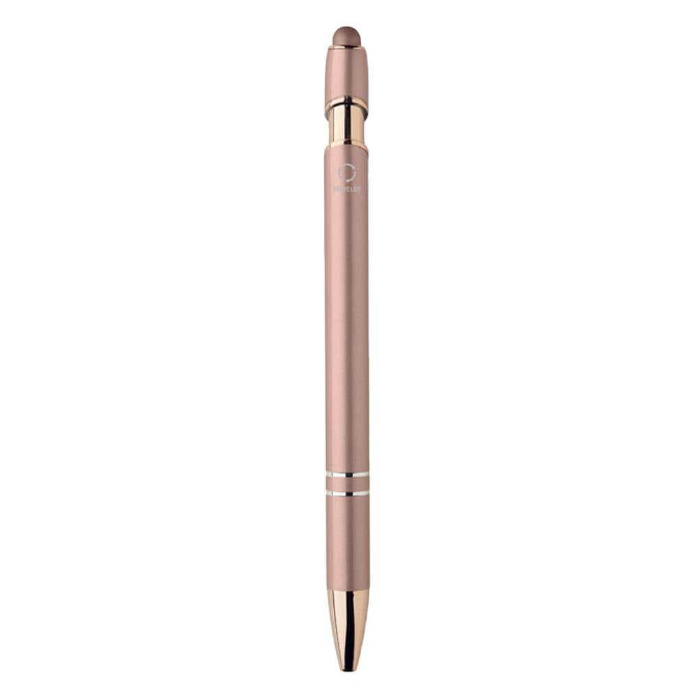 Midocean Beige/Red Scribble Recycled Aluminium Ballpoint Pen - 1Cm X 14.3Cm X 1Cm