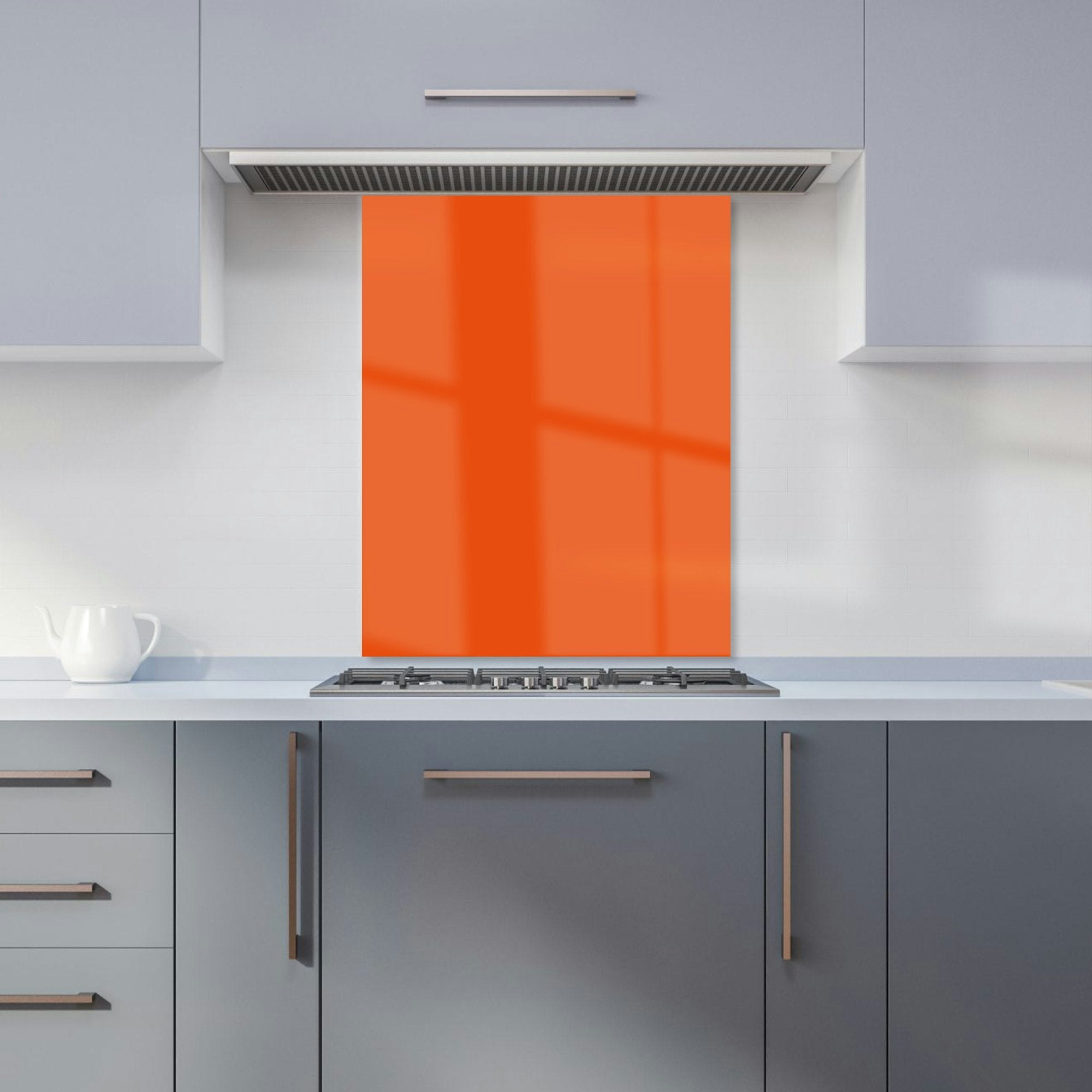 Rackhams Orange - Burnt Kitchen Splashback - W600mm X H750mm