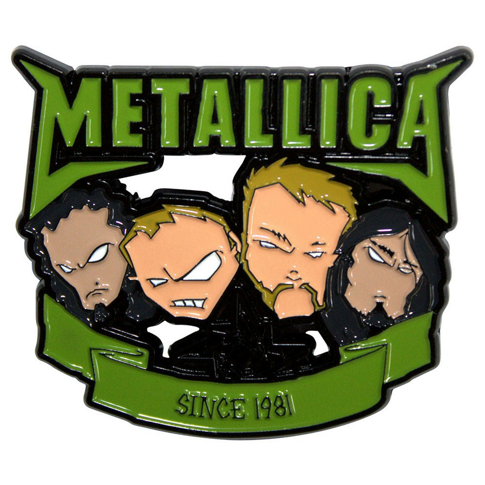Paradiso Clothing Metallica Since 1981 Heads Pin Badge