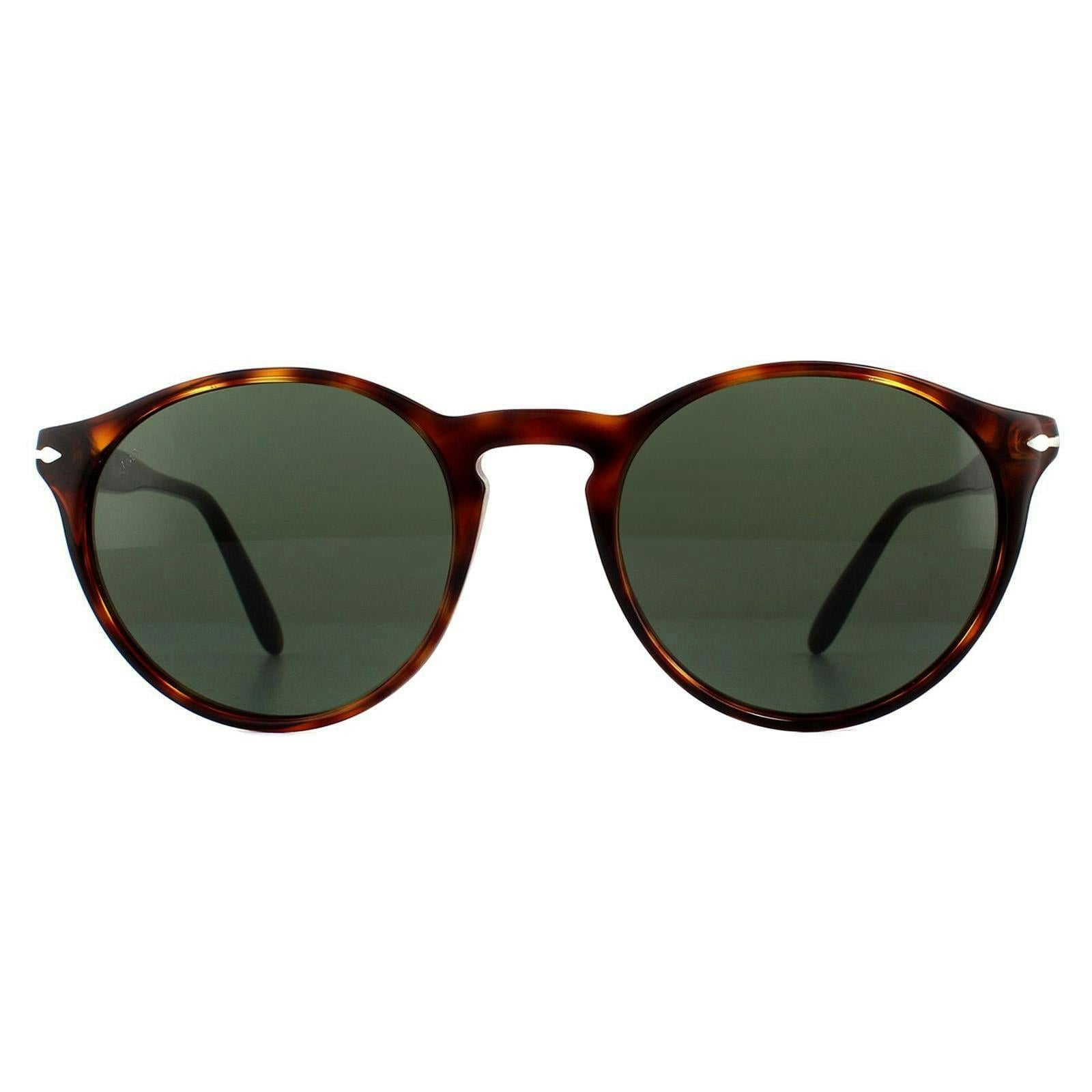 Persol Men's Green Man Po3092sm 901531 Sunglasses Acetate Turtle Round Normal - Image 12