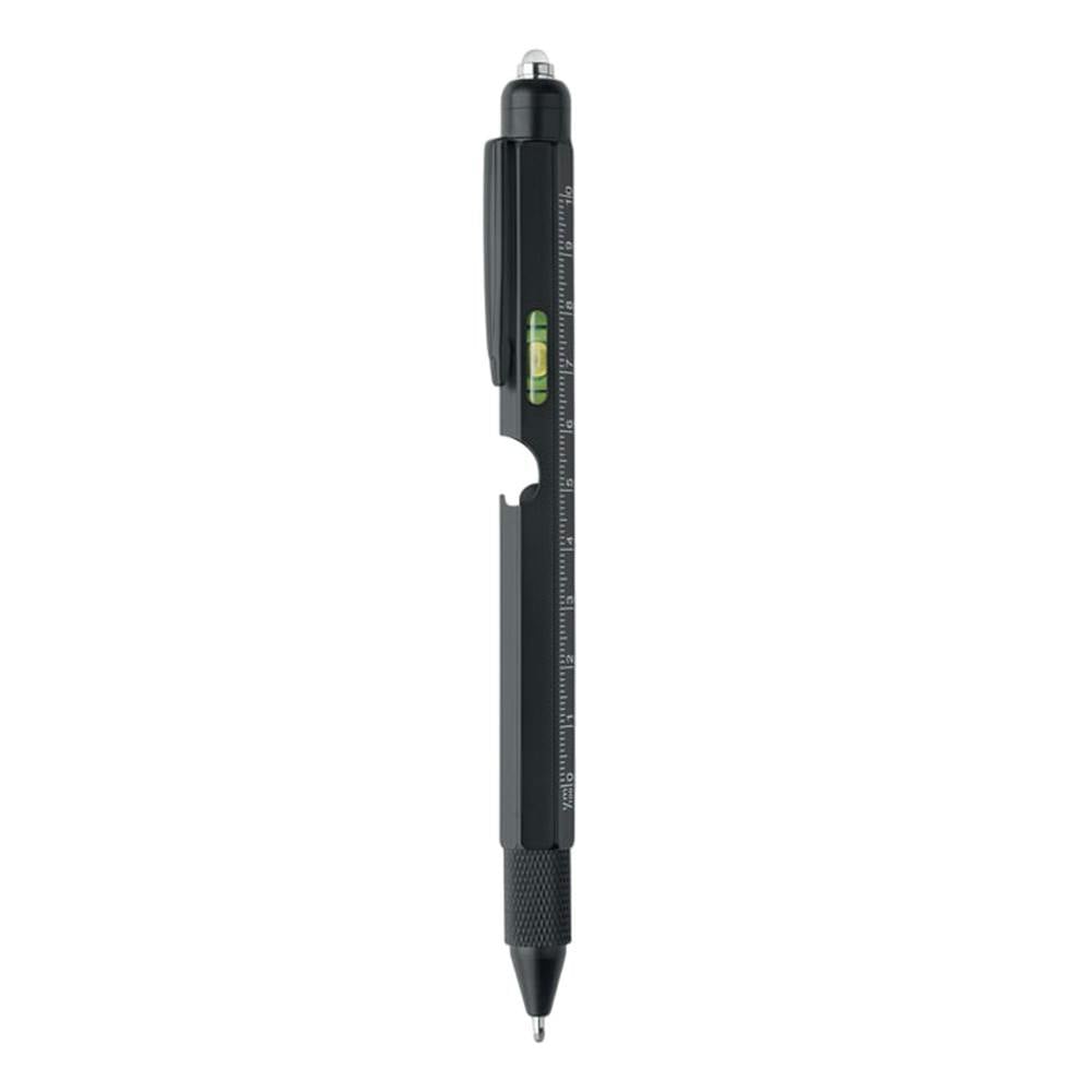 Midocean Black Retool Spirit Level Pen - One Size