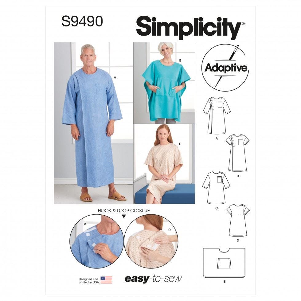 Simplicity Women's Sewing Pattern 9490, Pyjamas, Robes For Men, Aa (Xs-S-M) - Easy - Aa (Xs-S-M)
