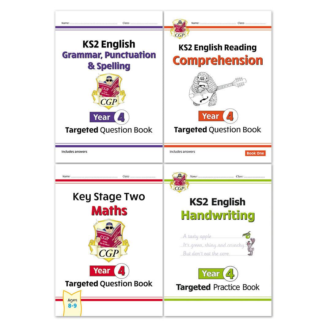 Coordination Group Publications Ltd (Cgp) Cgp Ks2 (Year 4) Targeted Question And Practice Bundle 4 Books Collection Set - Ages 8-9 - Paperback - Image 4