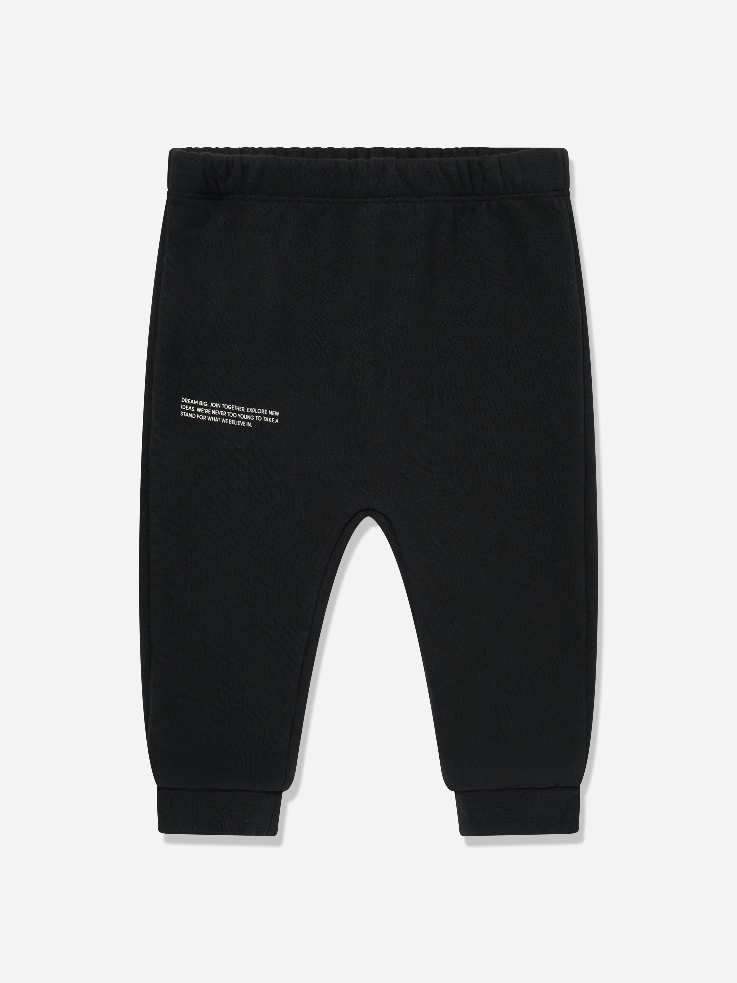 Pangaia Unisex Infant Black Baby 365 Track Pants In - 6 - 9 Mths