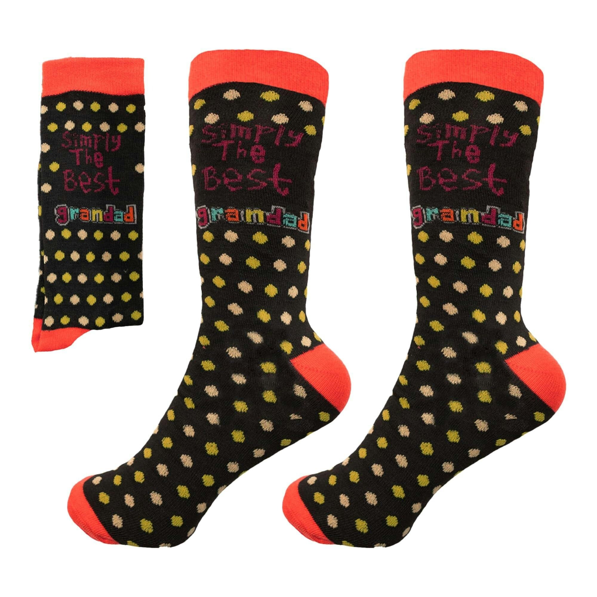 Shatchi Light 35Cm Grandad Novelty Designer Socks For Fathers Day, Christmas And Birthday Gift - 35Cm X 25Cm X 2.5Cm - Cotton
