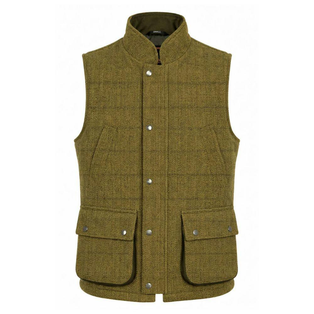 Game Technical Apparel Men's Light Game Ascot Derby Tweed Gilet - Ascot Sage - M