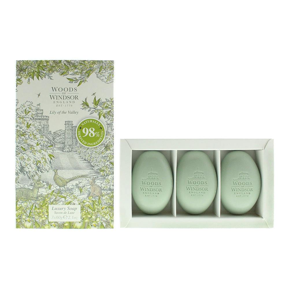 Woods of Windsor Lily of the Valley Soap 3 x 60g - Image 9