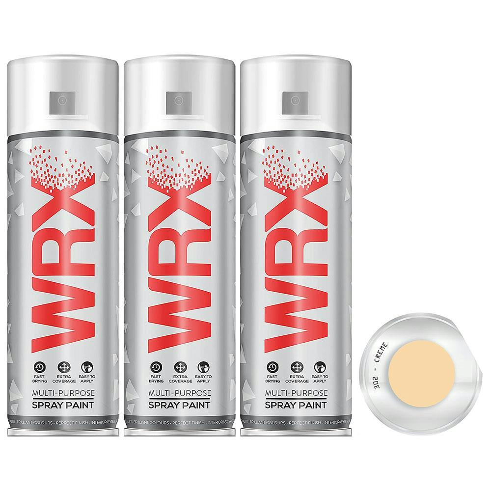 Wrx Yellow 4X Flat Creme Acrylic Spray Paint 400Ml - Image 4