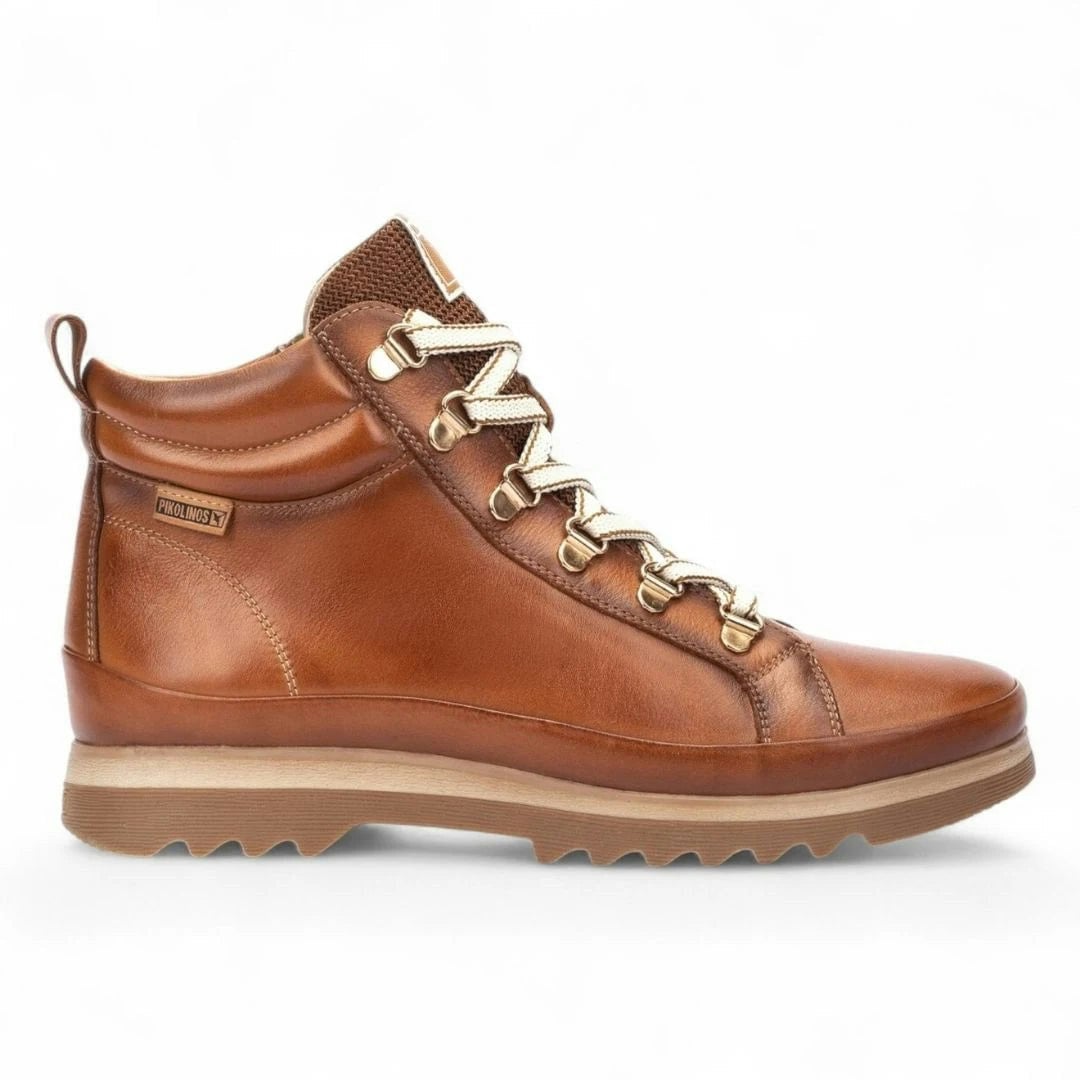 Pikolinos Women's Brown Vigo - ’S Brandy Leather Ankle Trainers Boots - Eu 37