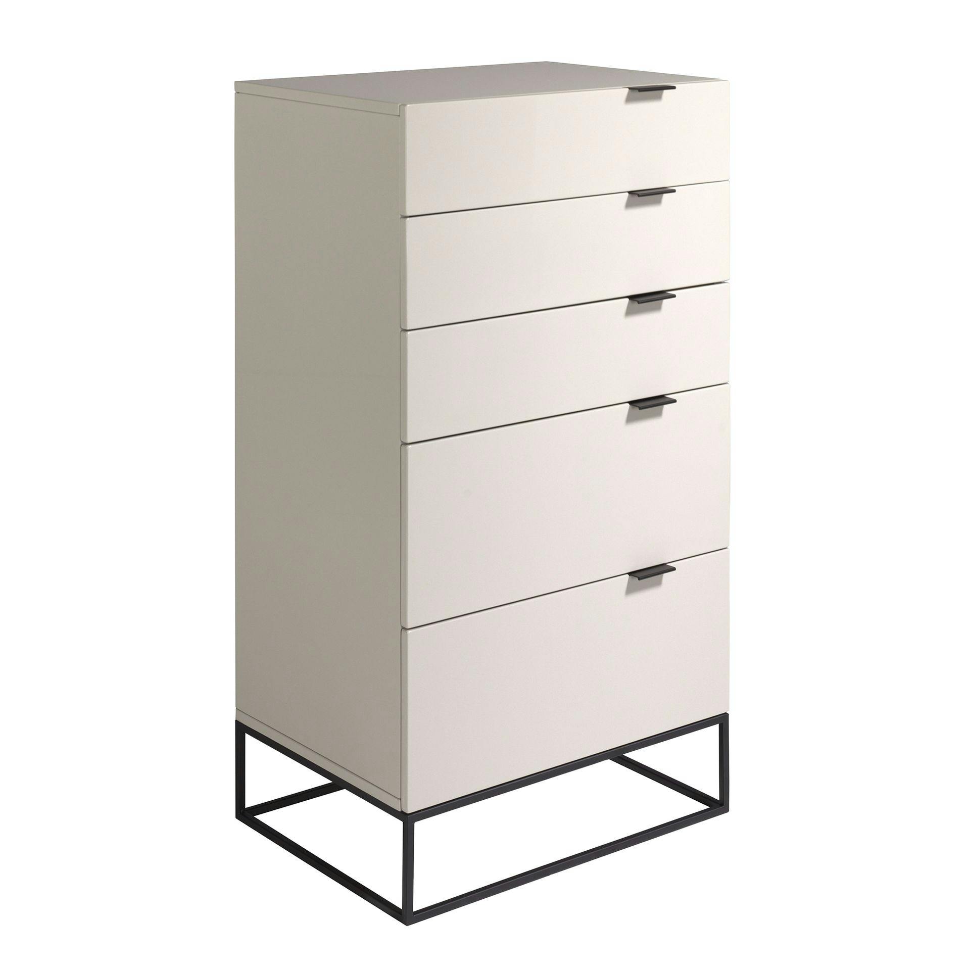 Angel Cerdá Grey/Black Chiffonier Wood And Steel 7019