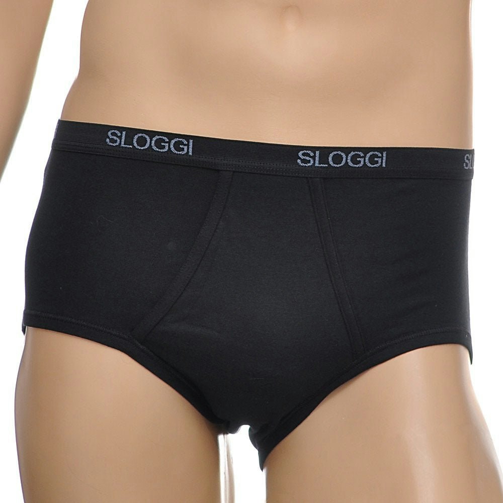 Sloggi Men's Black Basic Maxi Brief, - S