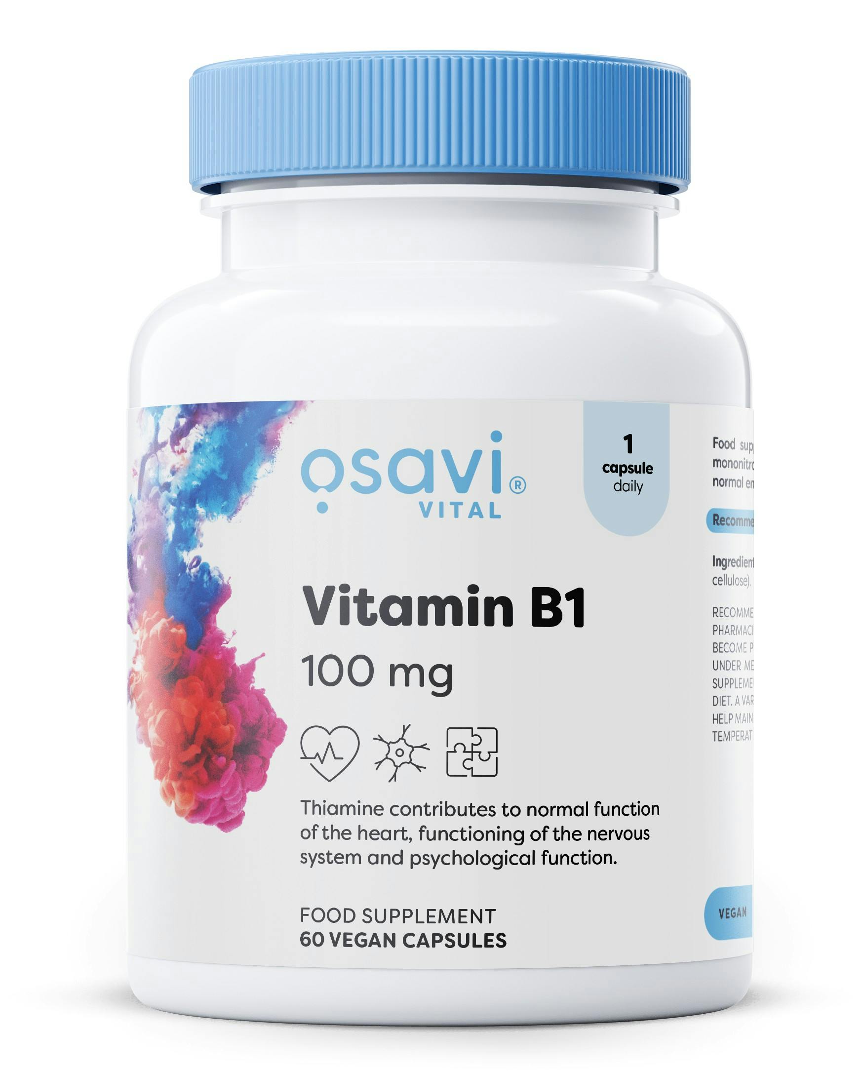 Osavi Vitamin B1, 100Mg - 60 Vegan Caps - Image 6