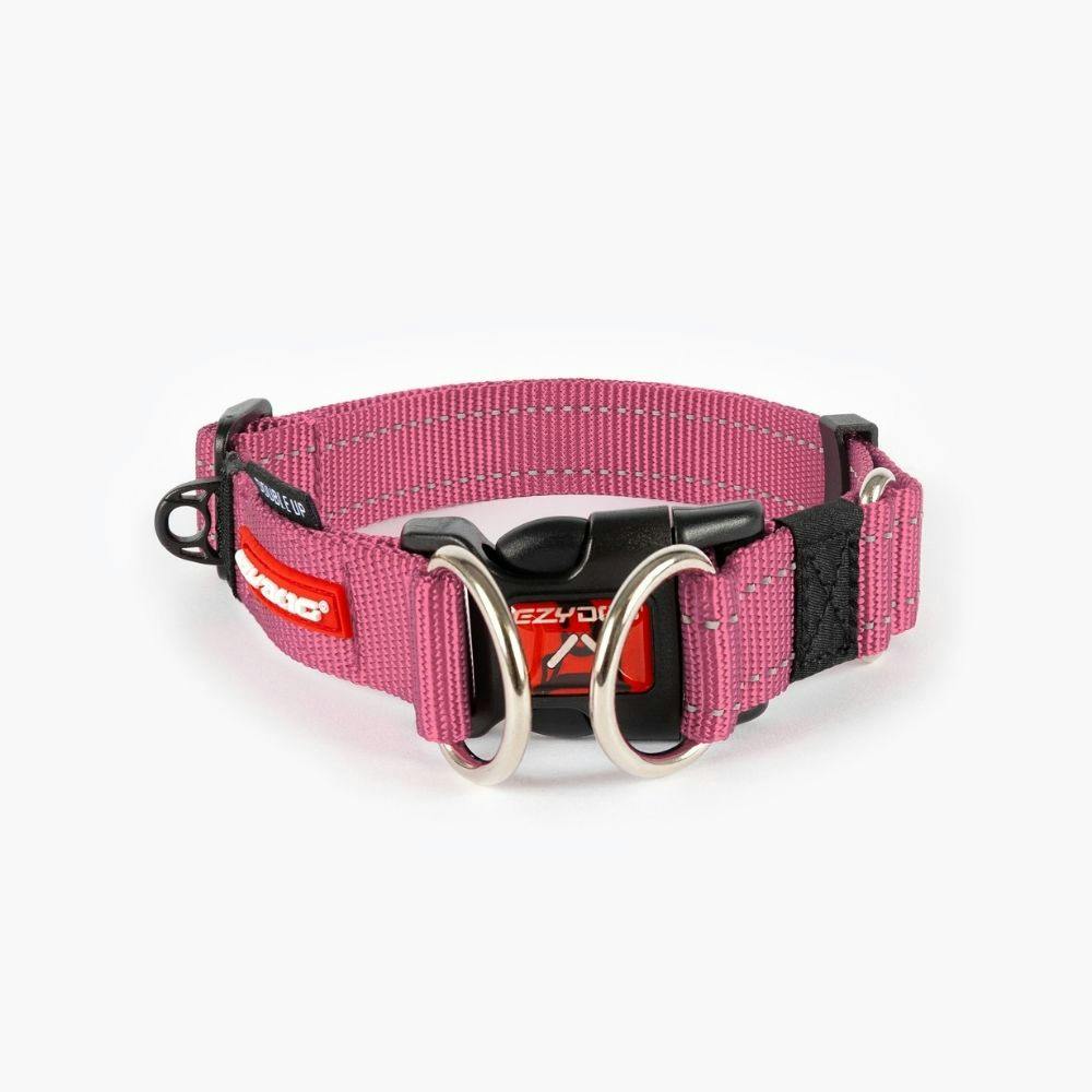 Ezydog Pink Double Up Dog Collar In - S