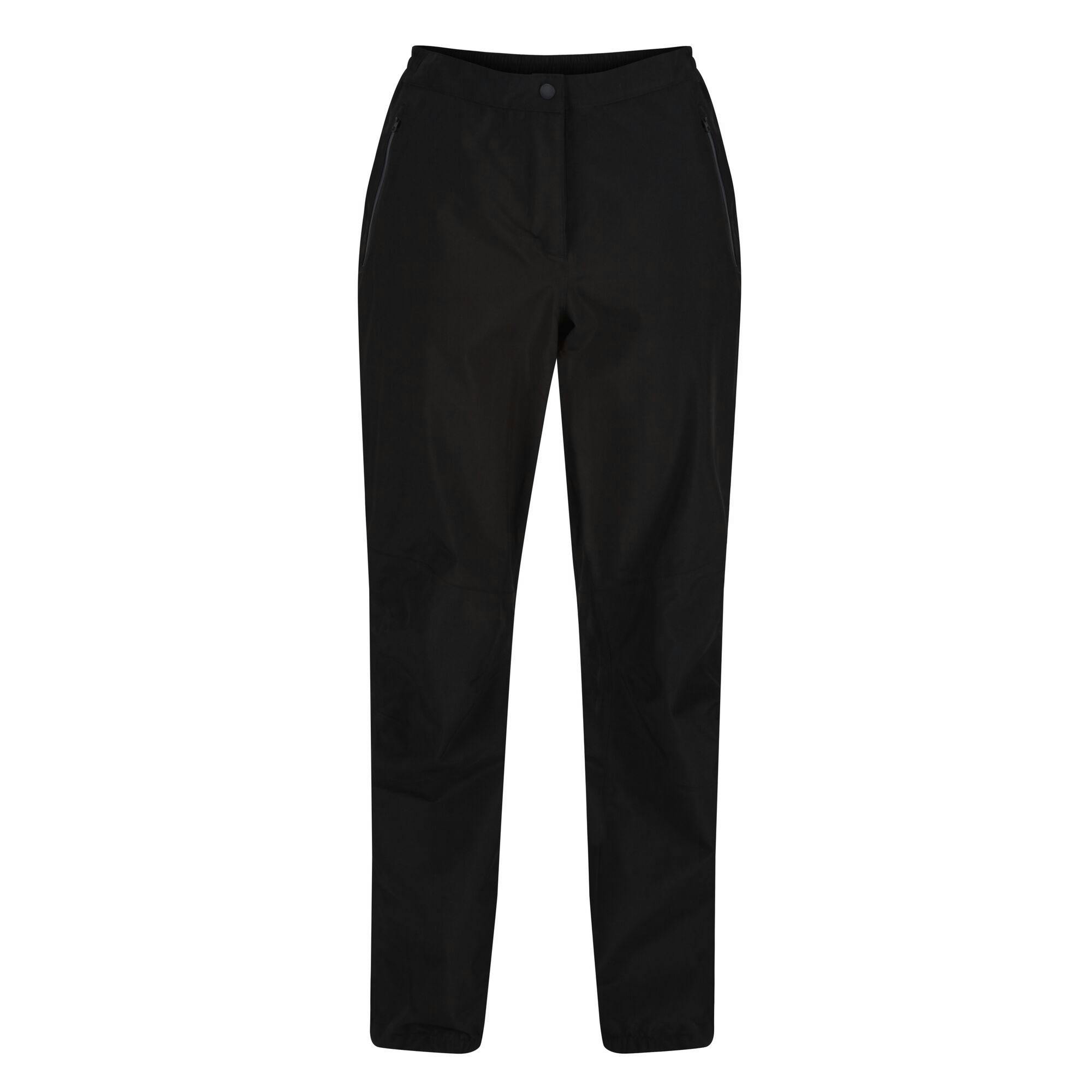 Regatta Women's Black Highton Waterproof Walking Over Trousers - Xl L - 100% Polyester