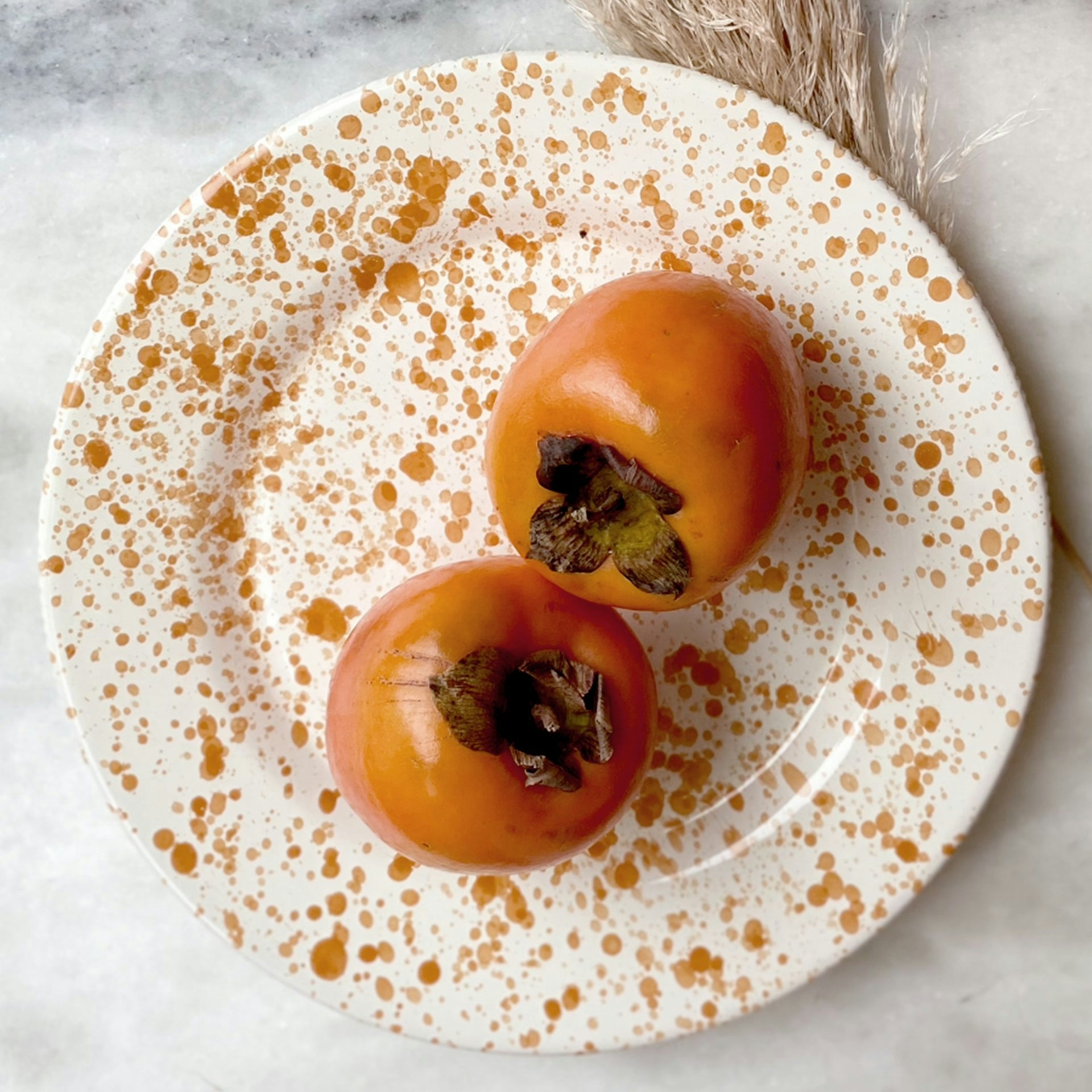 Rackhams Orange Dinner Plate Burnt