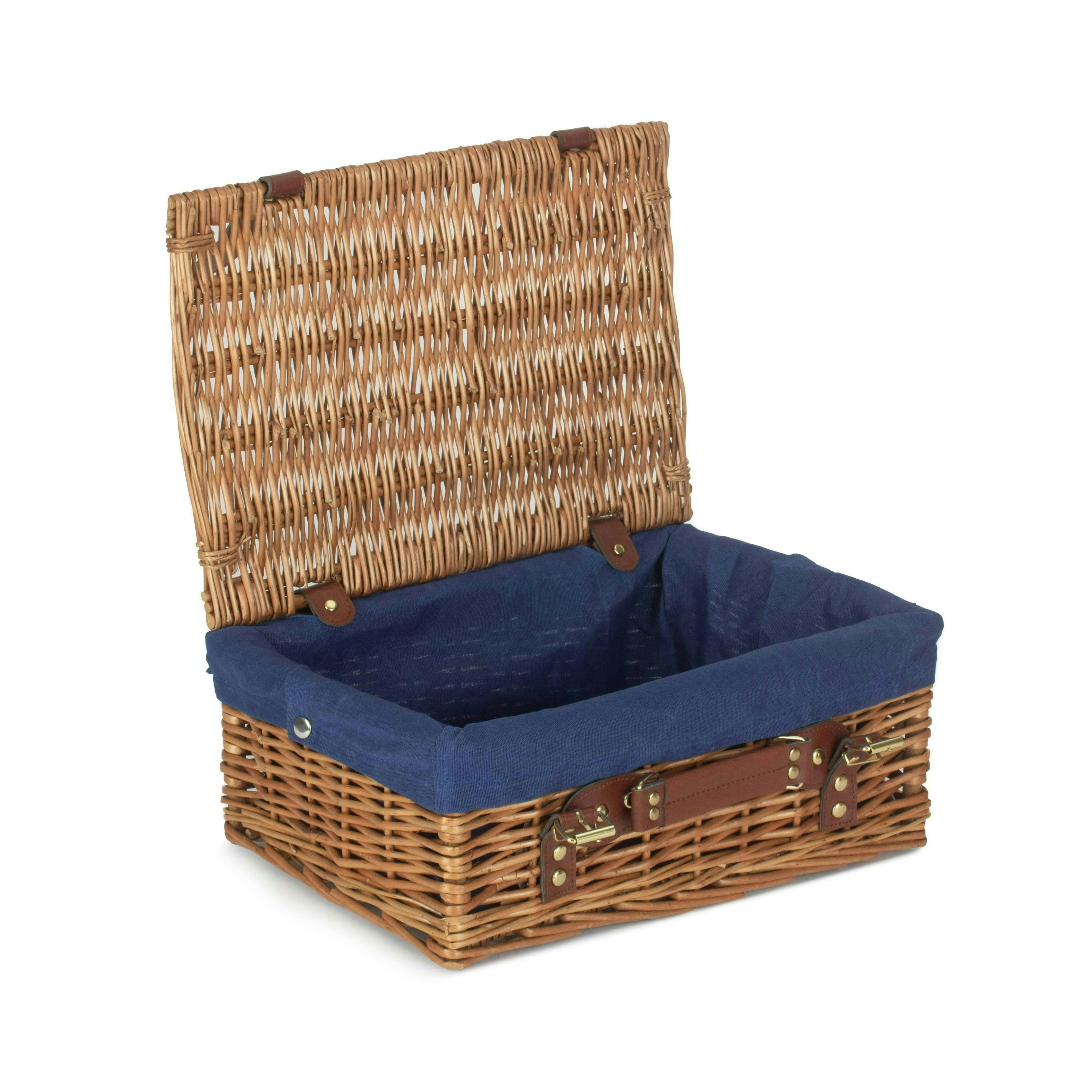 Red Hamper Red/Light/Blue Hamper 35Cm Steamed Wicker Picnic Basket