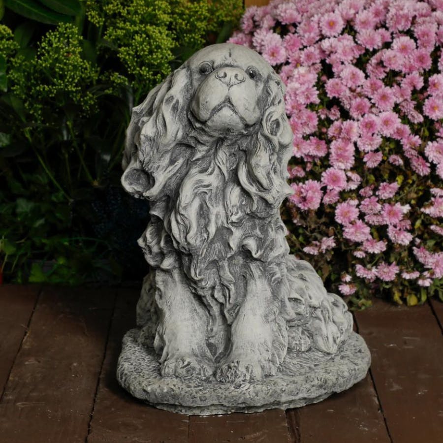 Osn Stone Cast King Charles Spaniel Ornament