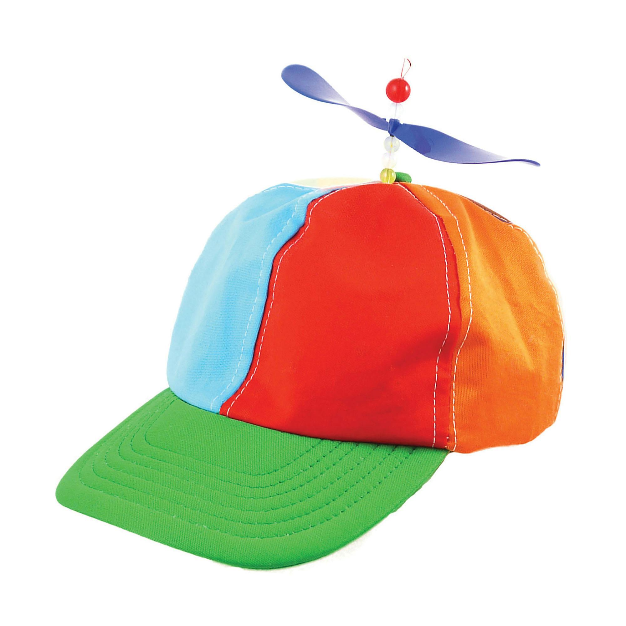 Bristol Novelty Unisex Light Helicopter Clown Hat - Multicoloured - One Size - Multicoloured