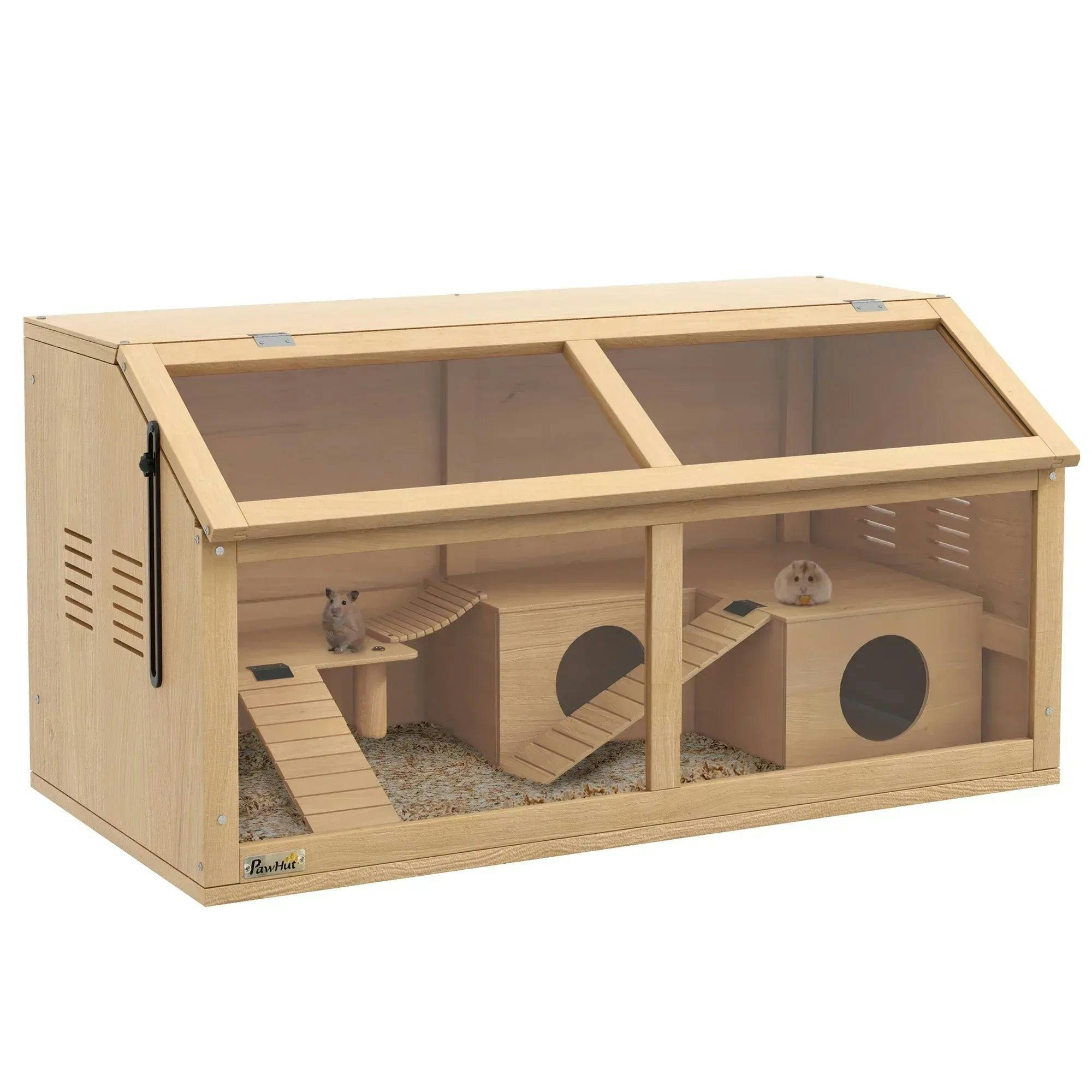 B&Q - Wooden Hamster Cage For Gerbils W/ Suspension BridgeLaddersNature - Image 6