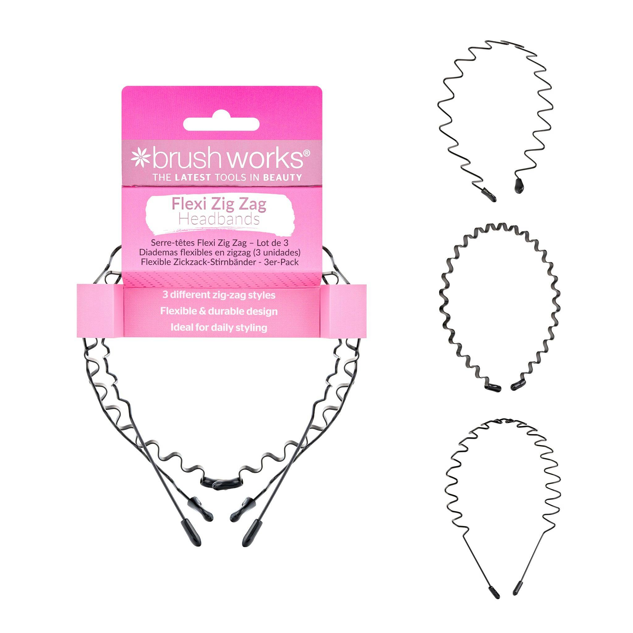 Brushworks Flexi Zig Zag Headbands X3 - Image 2