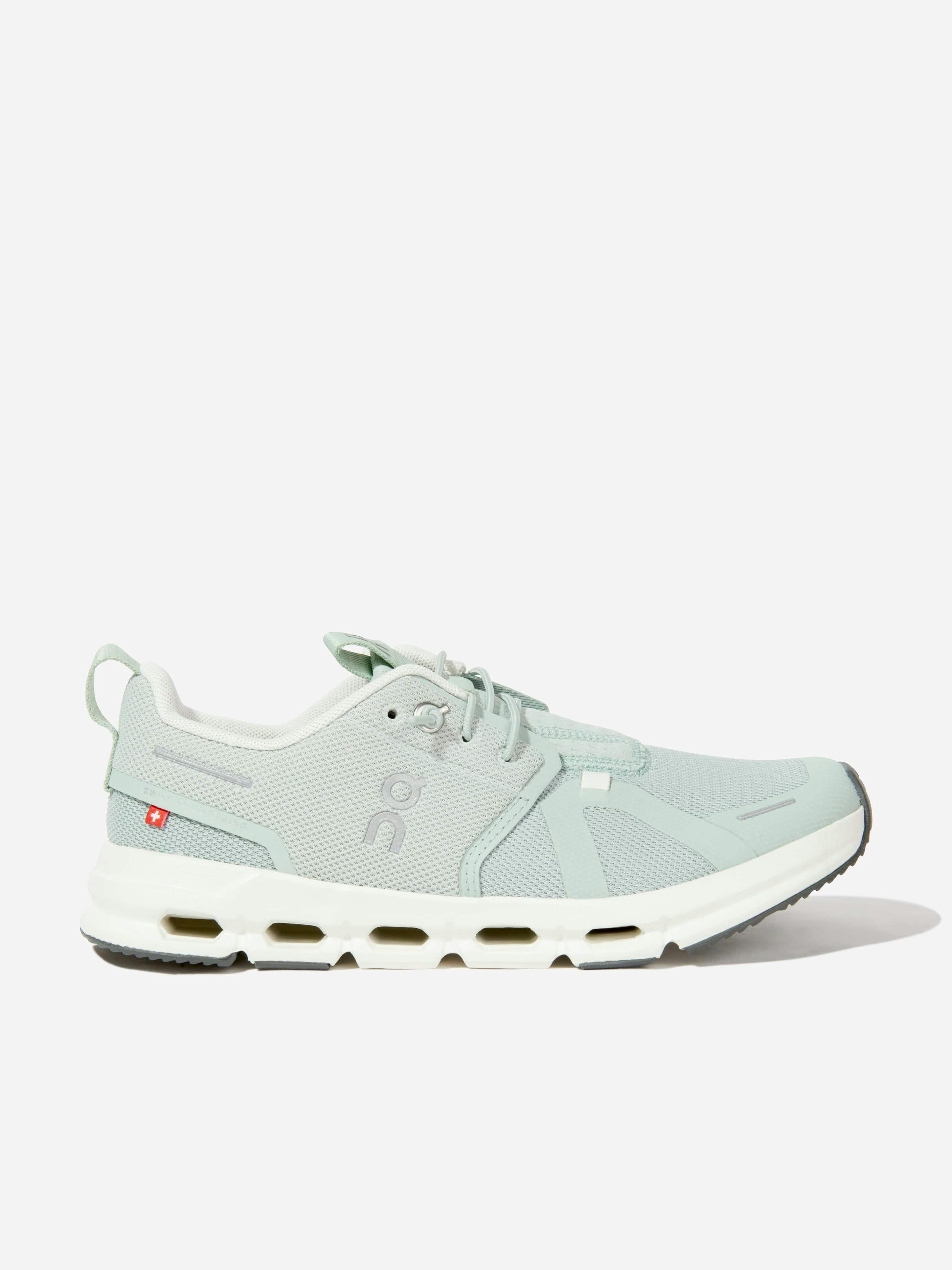 On Running Boys Green Kids Cloud Sky Trainers In - Eu 37.5 Uk 4.5