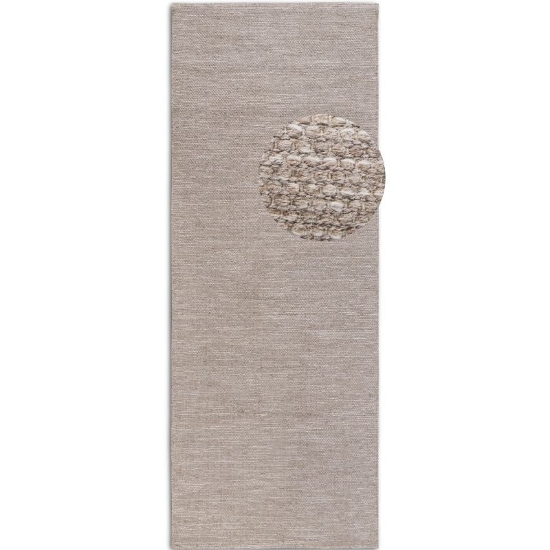 Rackhams Cream Delhi Wool Rug Pradesh – Handwoven - 80X200 Cm