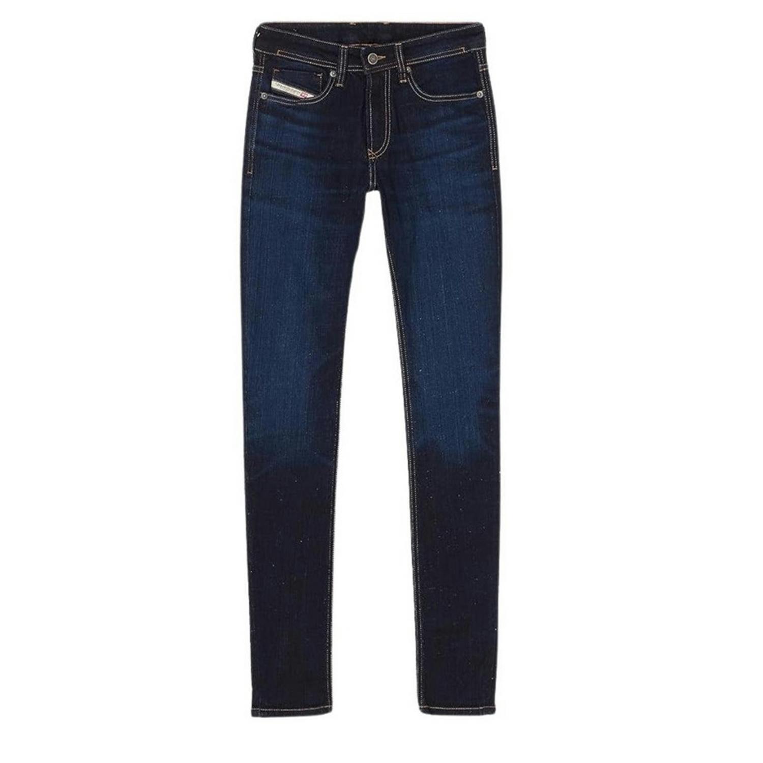 Diesel Men's Dark/Blue Sleenker Skinny Jeans - 31R - 98% Cotton/2% Elastane