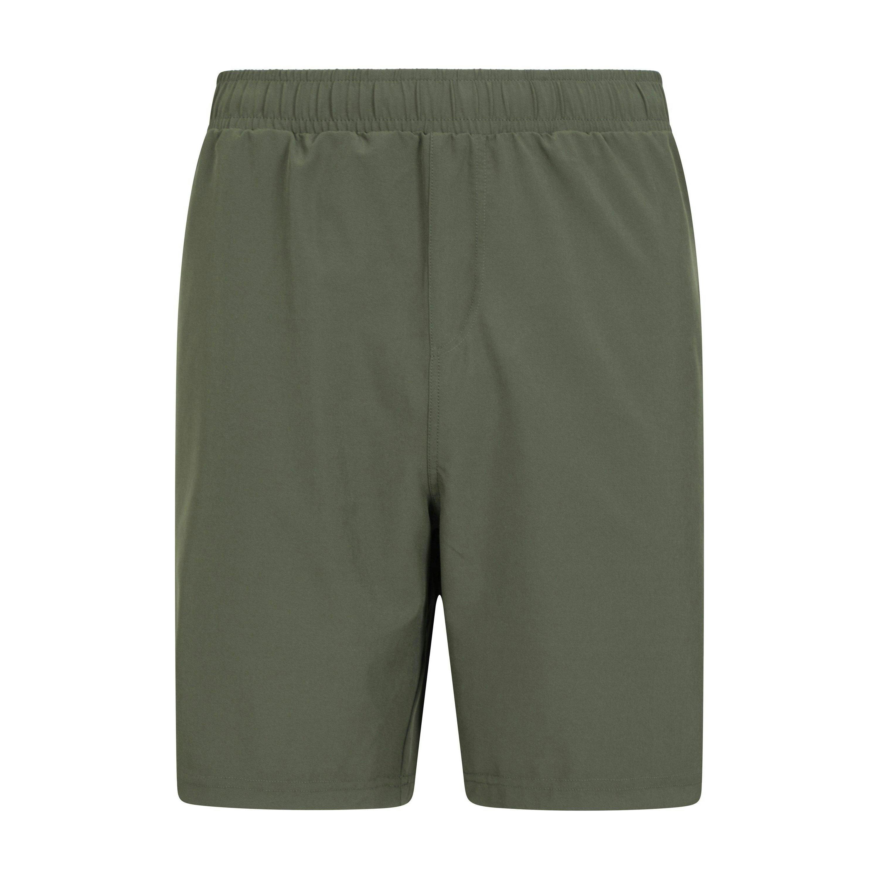 Mountain Warehouse Men's Light Hurdle Shorts - Khaki - Xxs - Khaki - 92% Polyester/8% Elastane