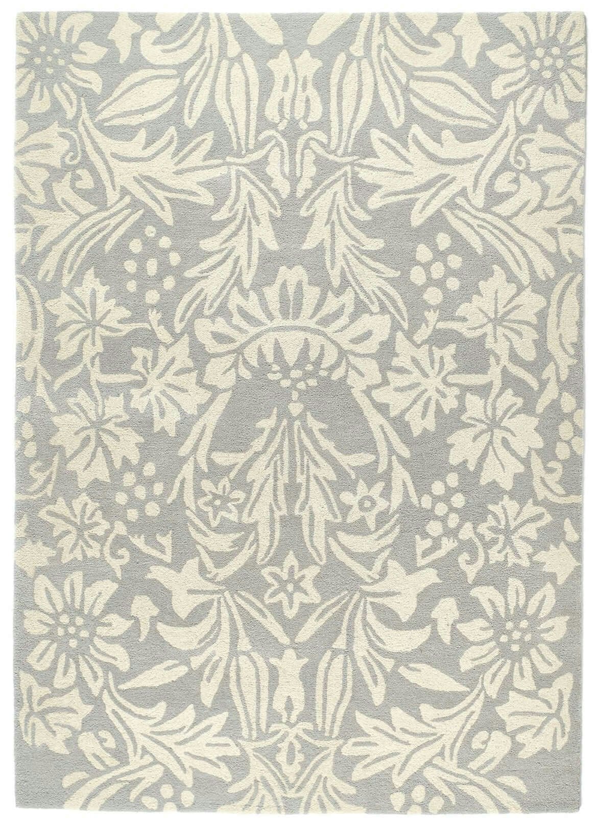 Rackhams Lavender Heritage Floral Wool Rug - 200X290 Cm