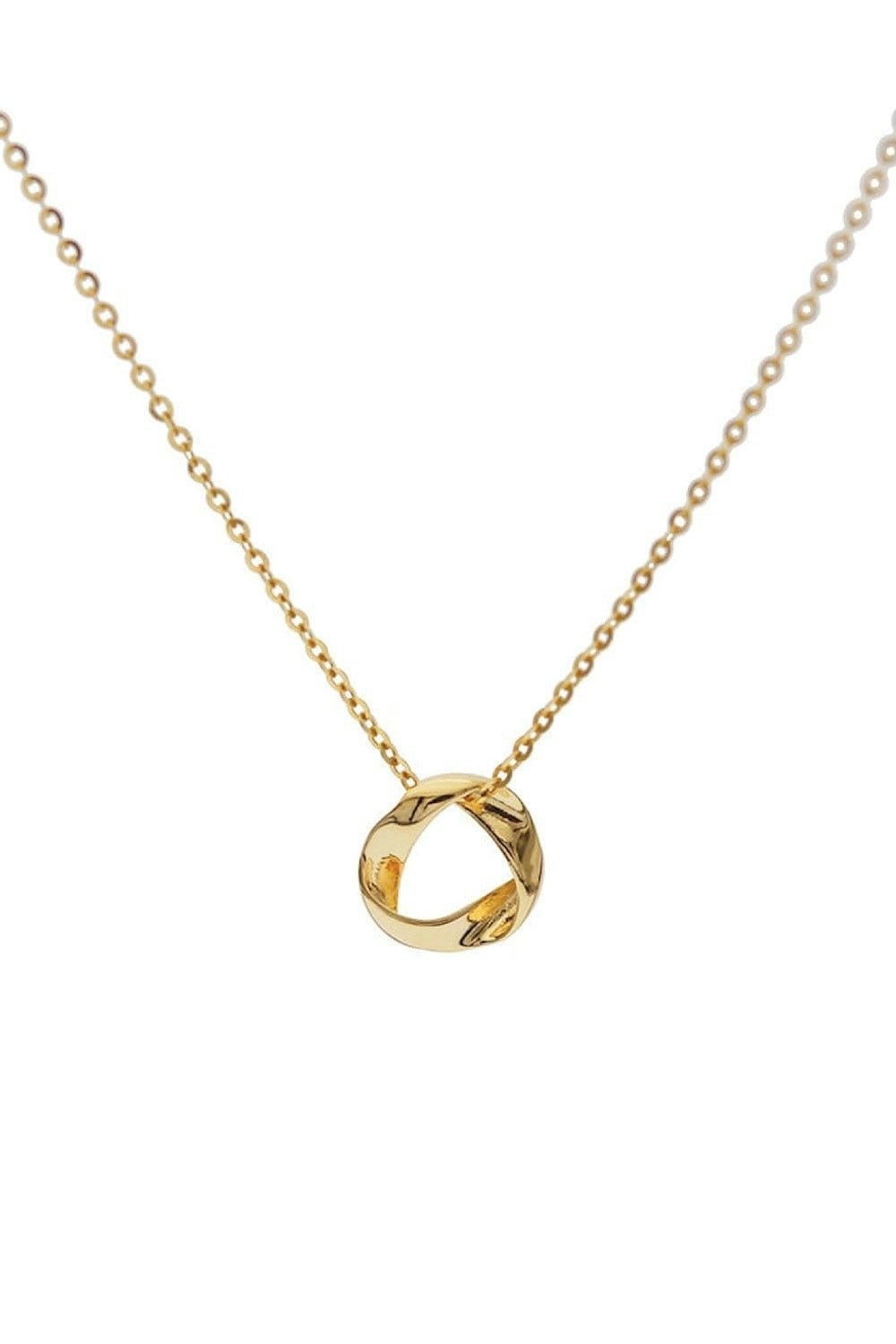 Elk & Bloom Gold Dainty Circle Karma Necklace - Pendant Only - Yes Please