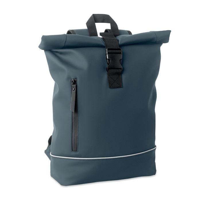Midocean Laptosa Roll Top Pu Laptop Backpack - French Navy - One Size - French Navy