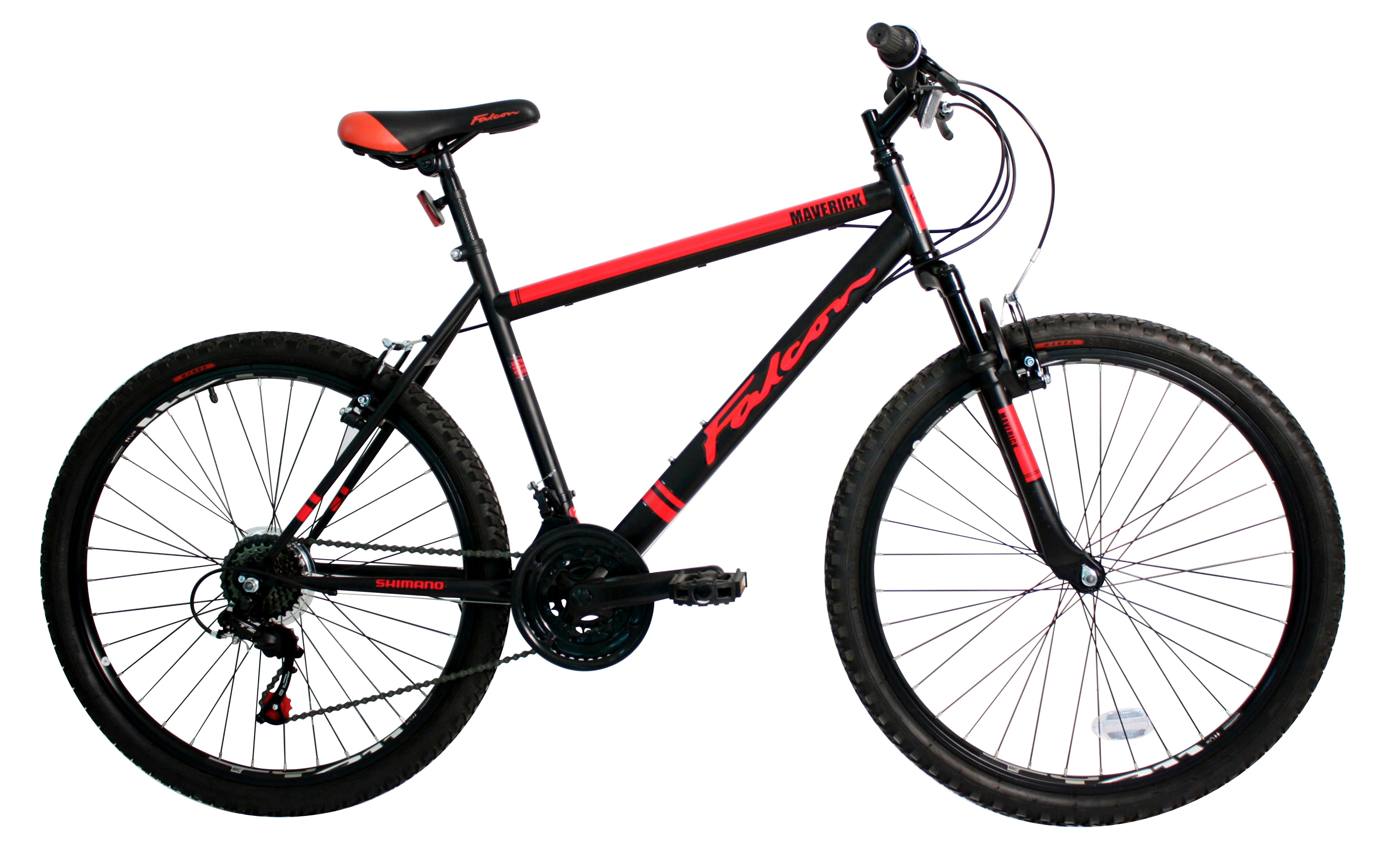 Falcon Black Maverick Mountain Bike - Hybrid Bike