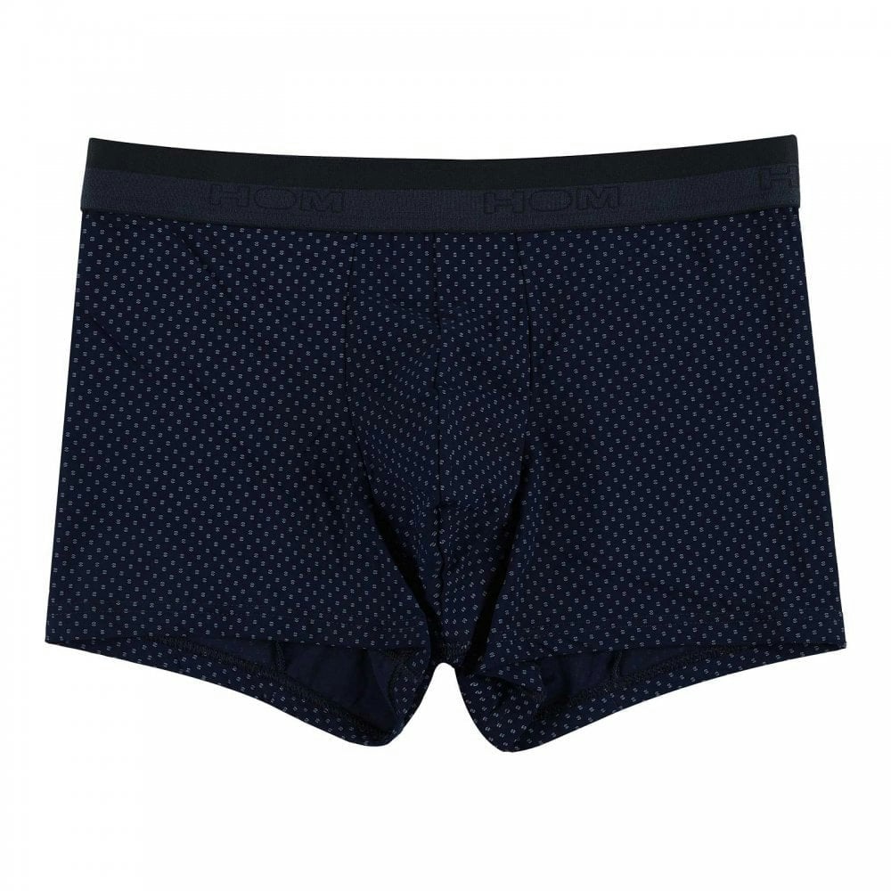 Hom Men's Blue/White Max Microfiber Boxer Brief, Navy - S - Image 2