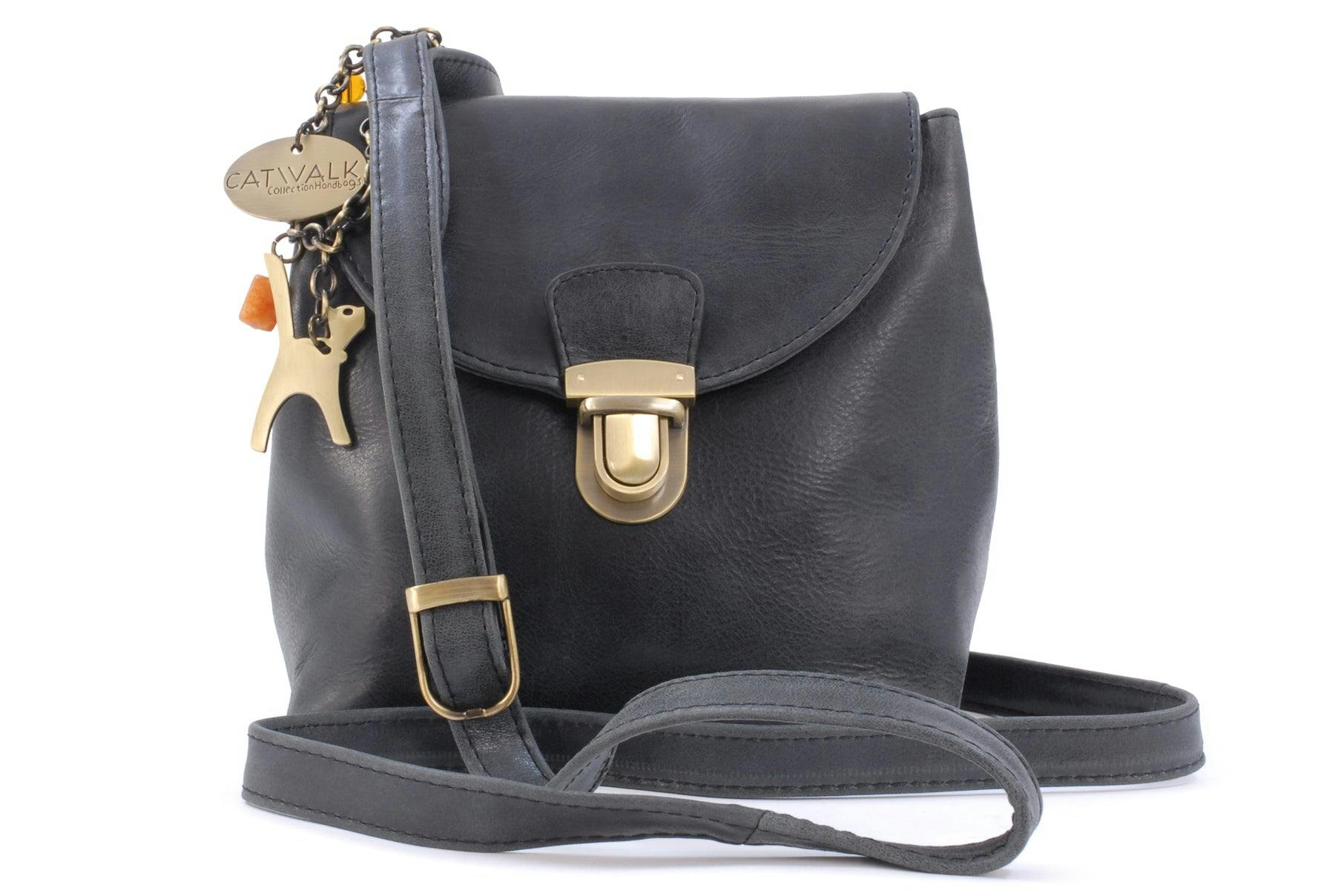 Catwalk Collection Handbags Black Frankie - Crossbody Bag