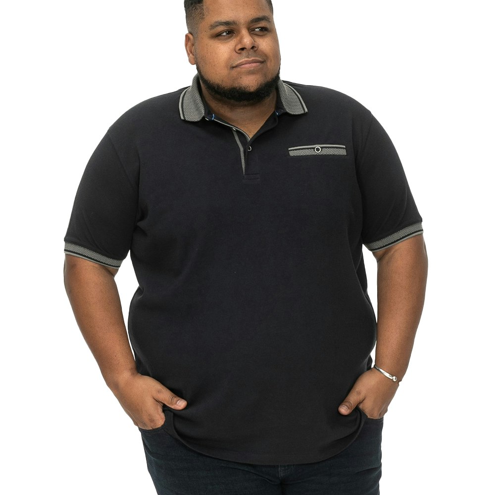 Duke Men's D555 Ilkeston Pique Kingsize Polo Shirt - Navy - Navy 5XL
