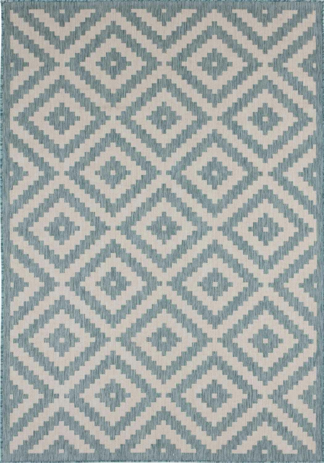 The Rugs Ecology Outdoor Rug Aqua | 100Aq - 160X230 Cm