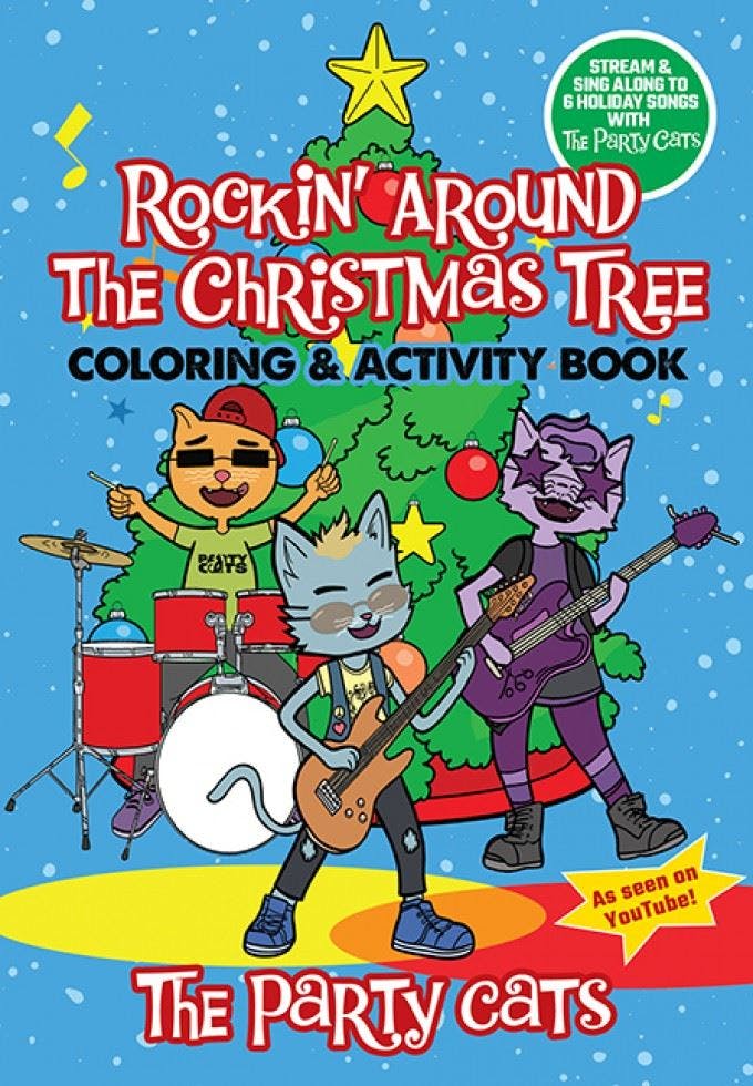 The Party Cats Rockin' Around the Christmas Tree Coloring & Activity Book by Do - Image 7
