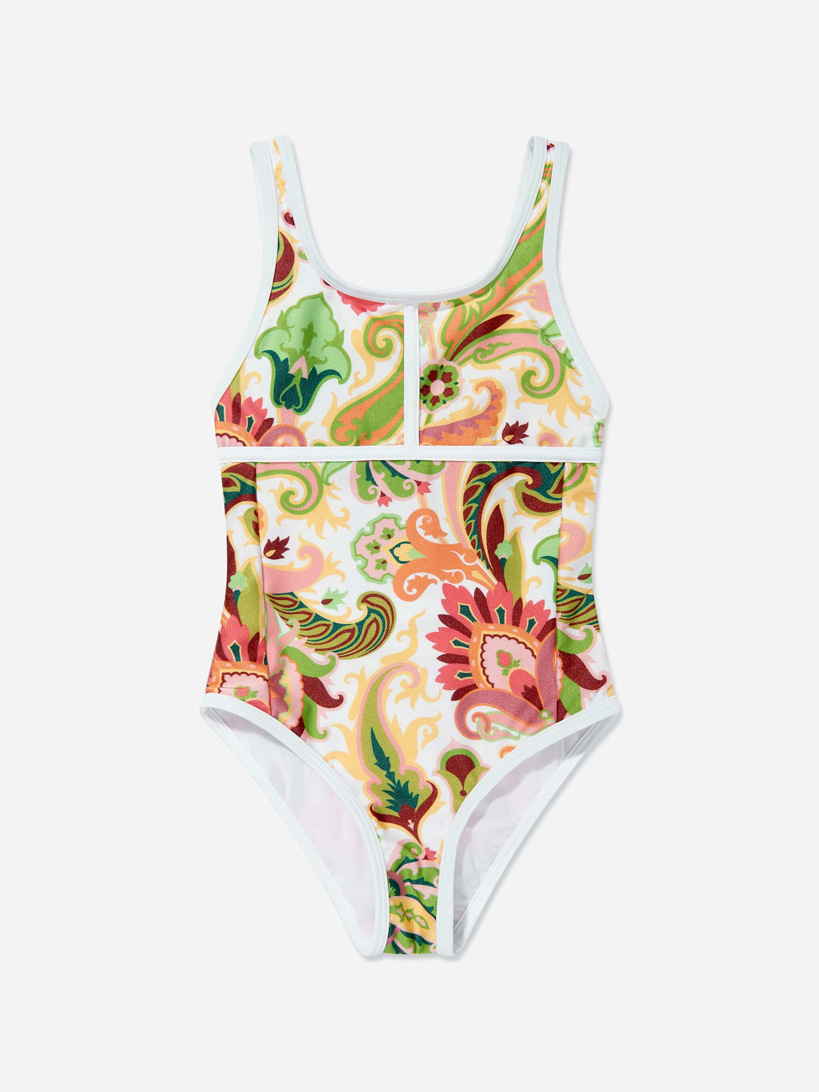 Etro Girls Paisley Print Swimsuit In Multicolour - Multicoloured - 14 Yrs
