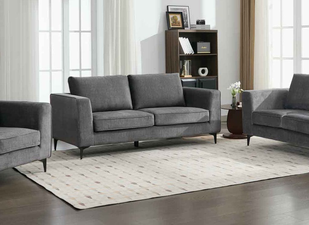 Black Aston 3 Seater Sofa - Graphite