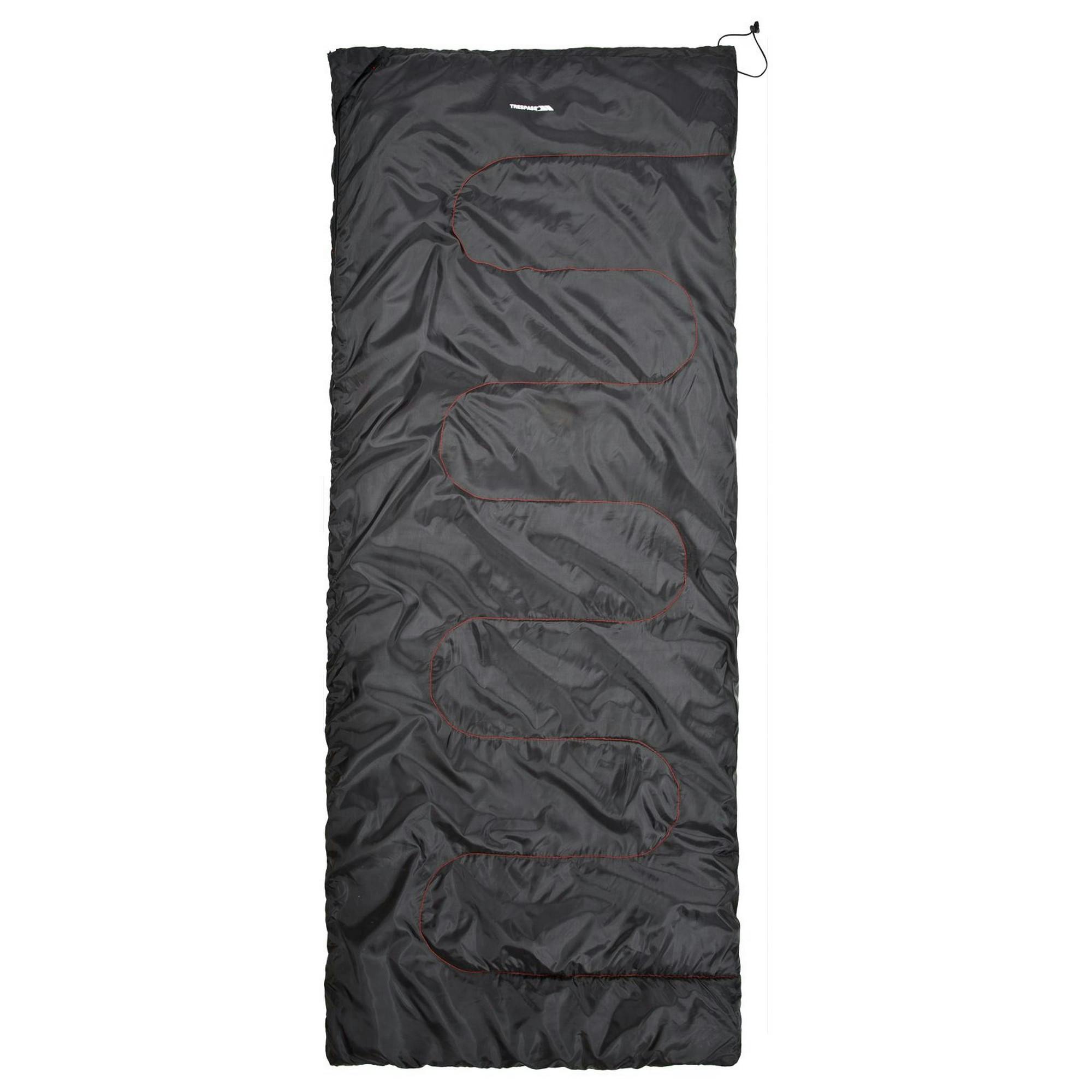 Trespass Black Envelop 3 Season Sleeping Bag - One Size