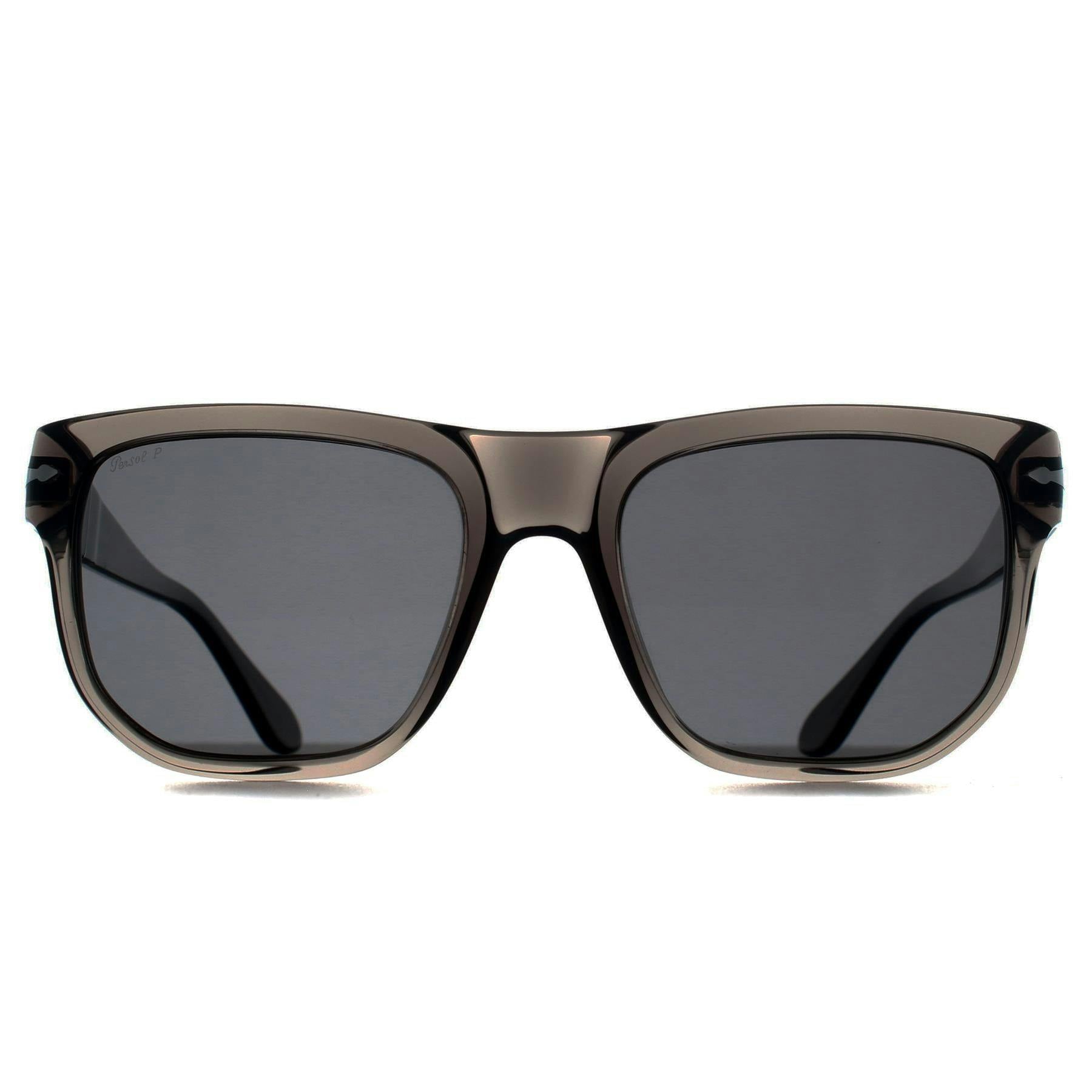 Persol , Opal Smoke Polarized Sunglasses Dark Grey Polarized lenses, PO3306S 110348, Mojo Glasses - Image 9