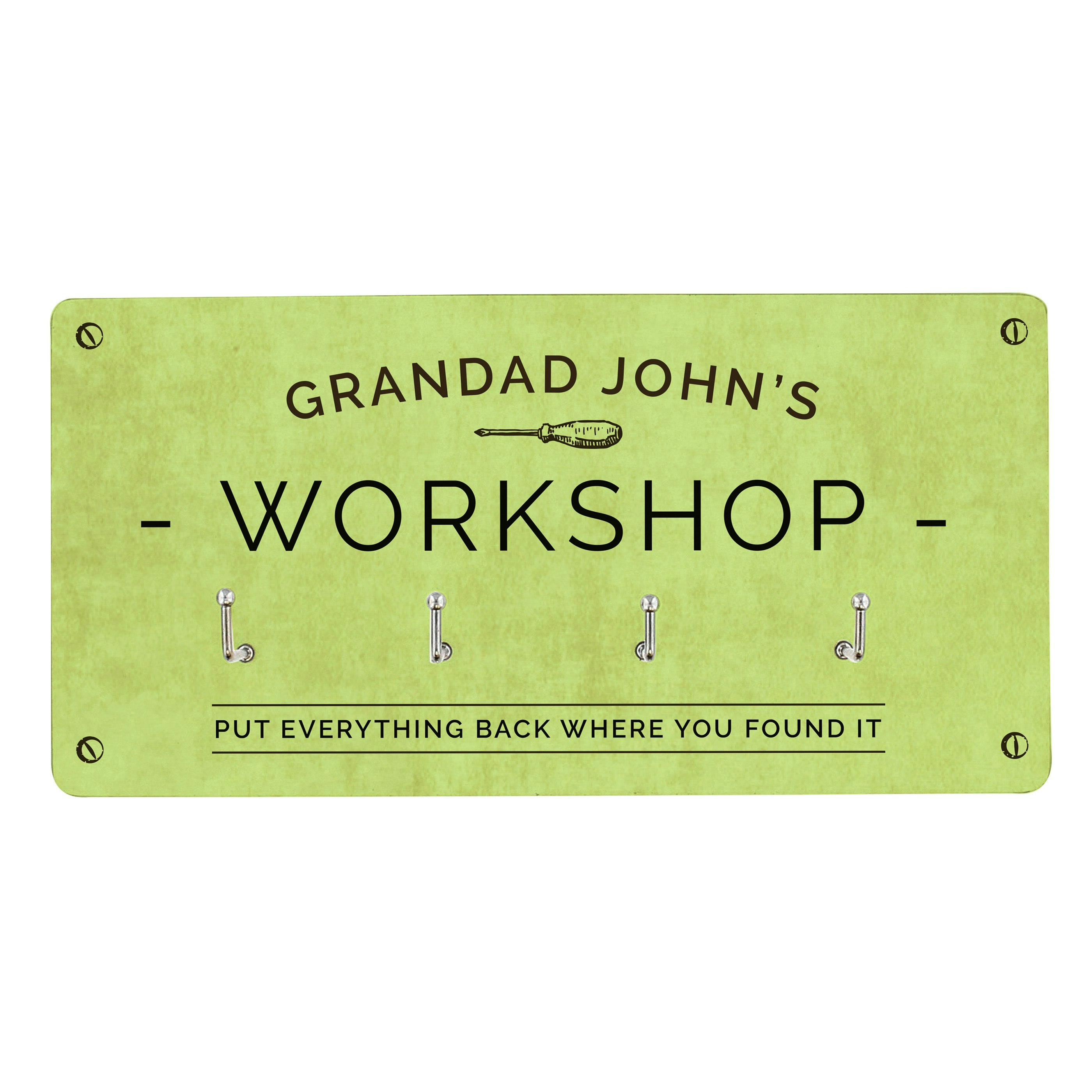 Rackhams Personalised Workshop Hooks