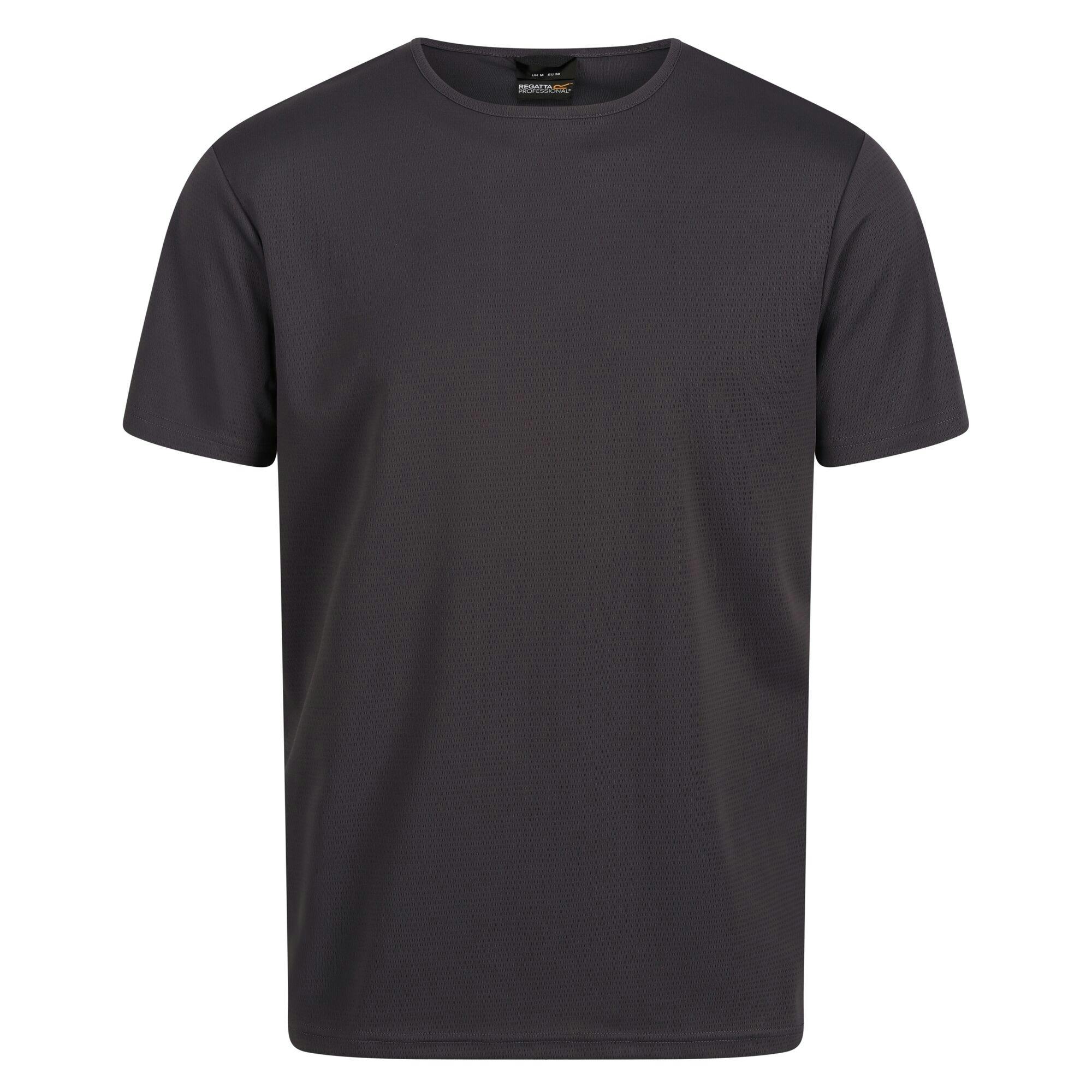 Regatta Men's Grey Professional Reflective Moisture Wicking T-Shirt - Seal - S - Seal - 100% Polyester