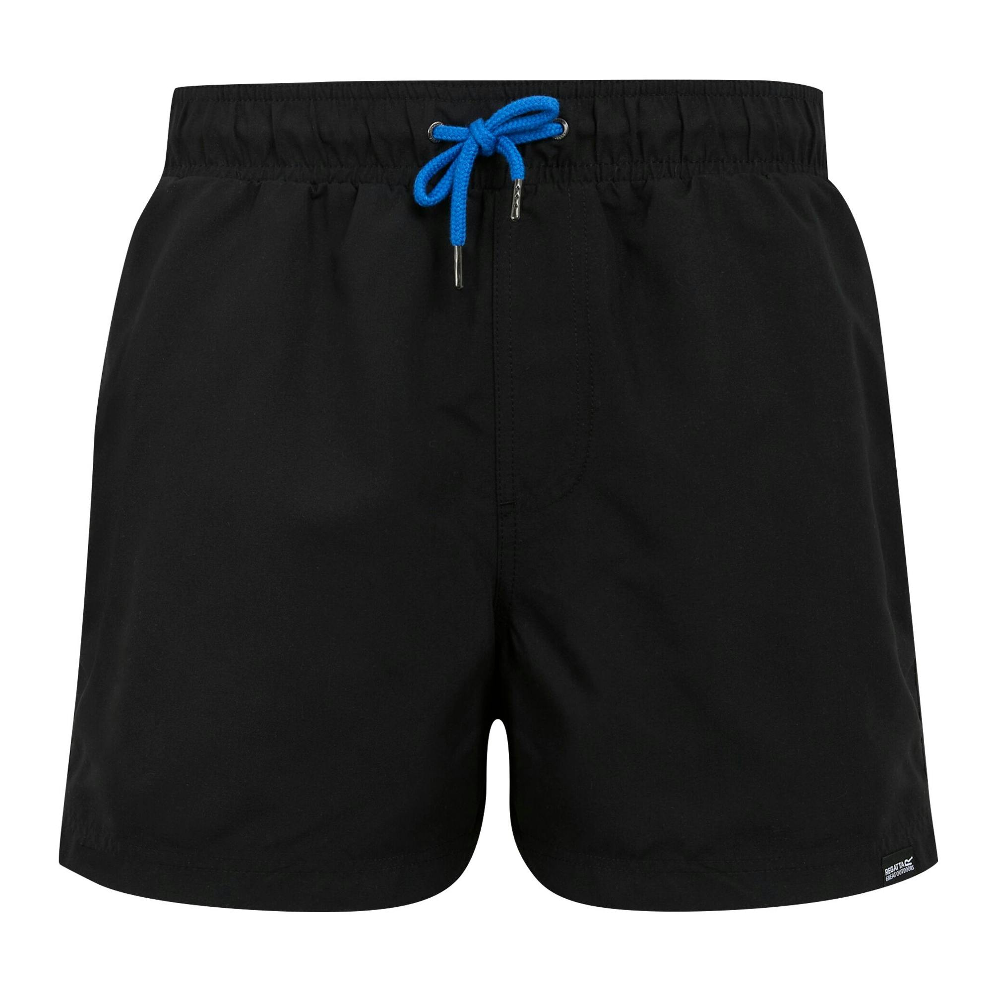 Regatta (Xxl, Black/Sonic Blue) Mens Mawson Ii Swim Shorts - Image 2