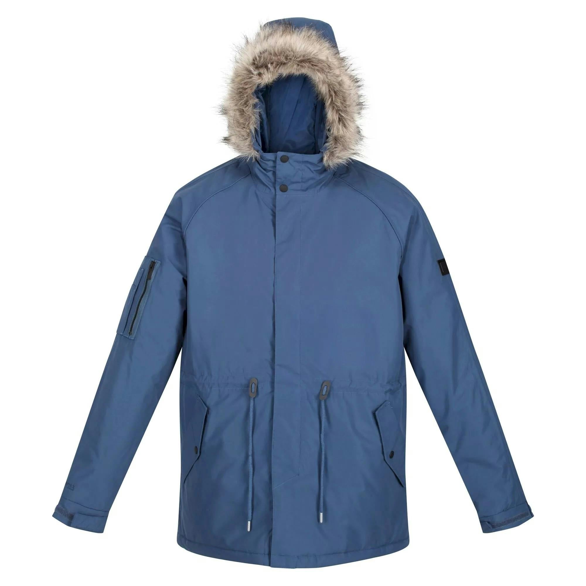 Regatta Men's Dark Salinger Iii Parka - Denim - Denim - S - 100% Polyester