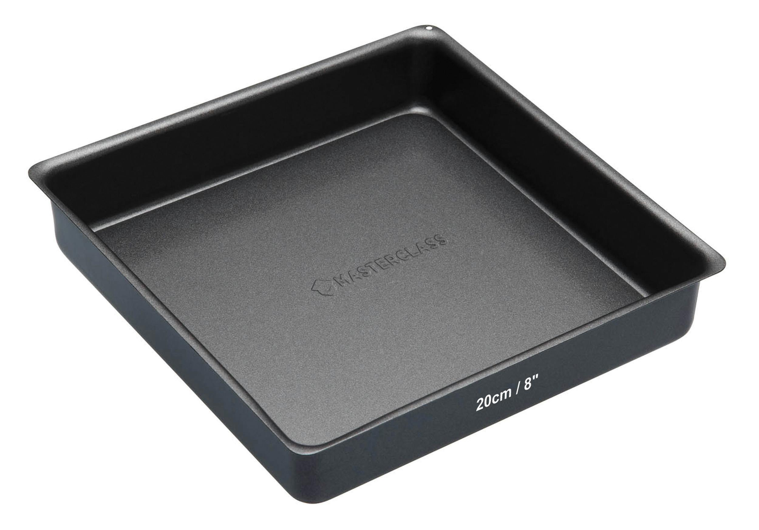 Rackhams Black Non-Stick Square Sandwich Pan - Steel - Baking Tin