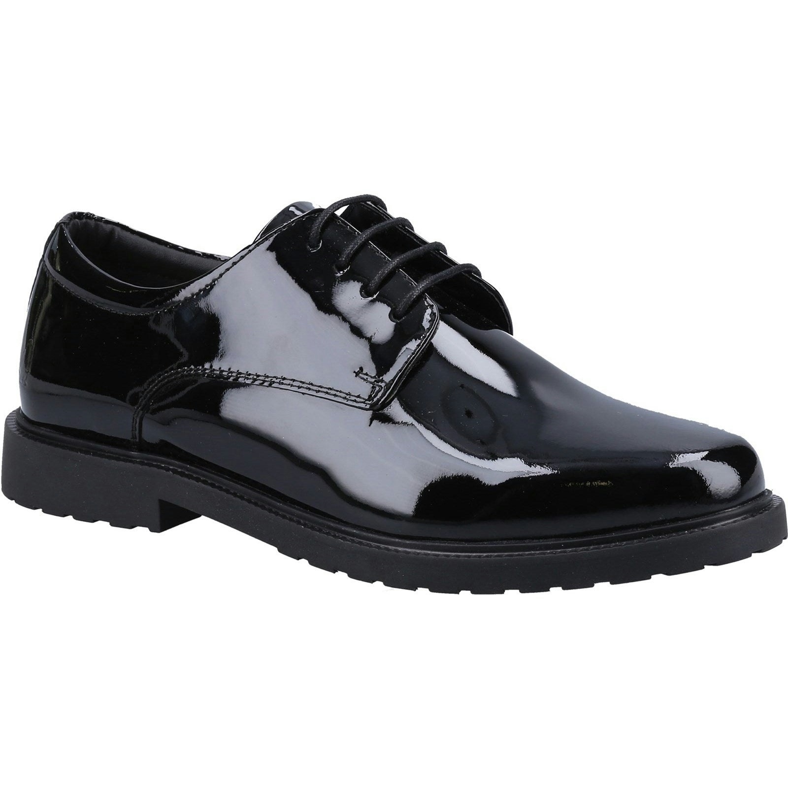 Hush Puppies Girls Black Verity Shoe Shoes Patent - Uk Size 9