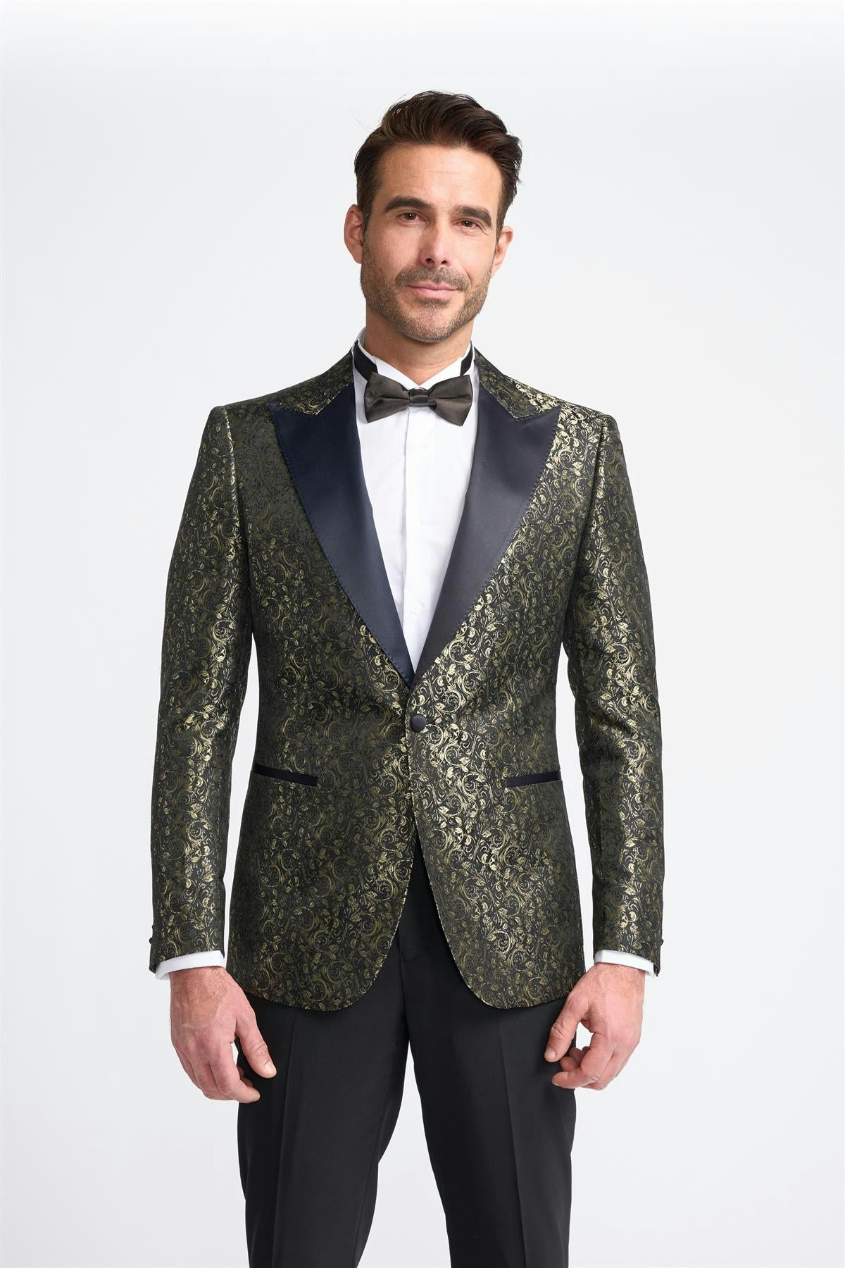 House Of Cavani Gold Toros Blazer - 44 Inch Chest