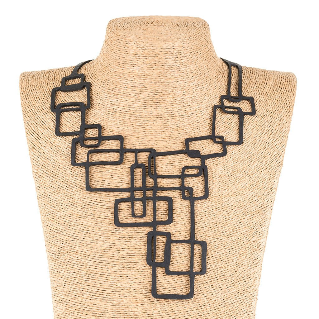 Paguro Belinda Statement Rubber Necklace